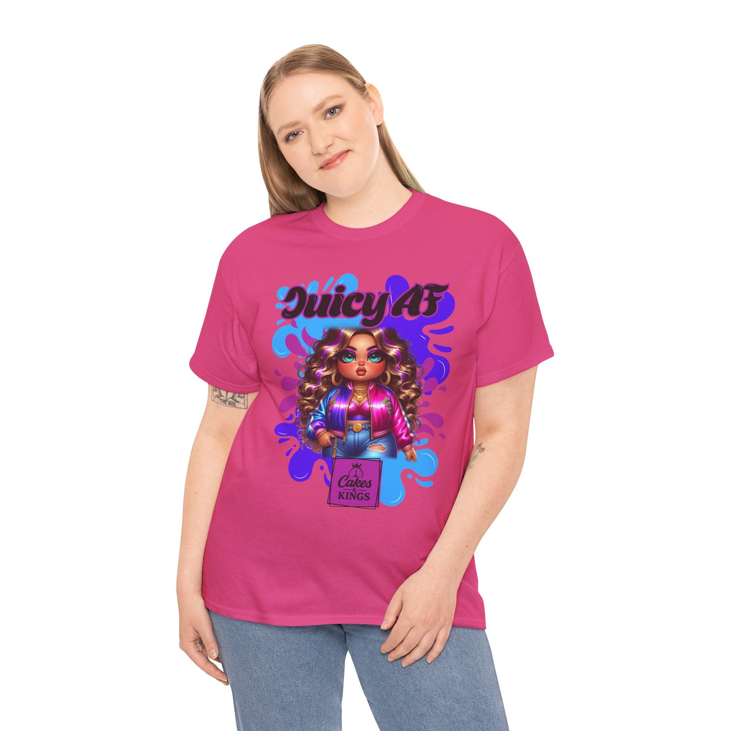 Juicy AF Graphic Tee, Fun Unisex T-Shirt for Everyday Wear, Gifts for Friends, Birthday Celebration, Fashion Statement, Streetwear Style