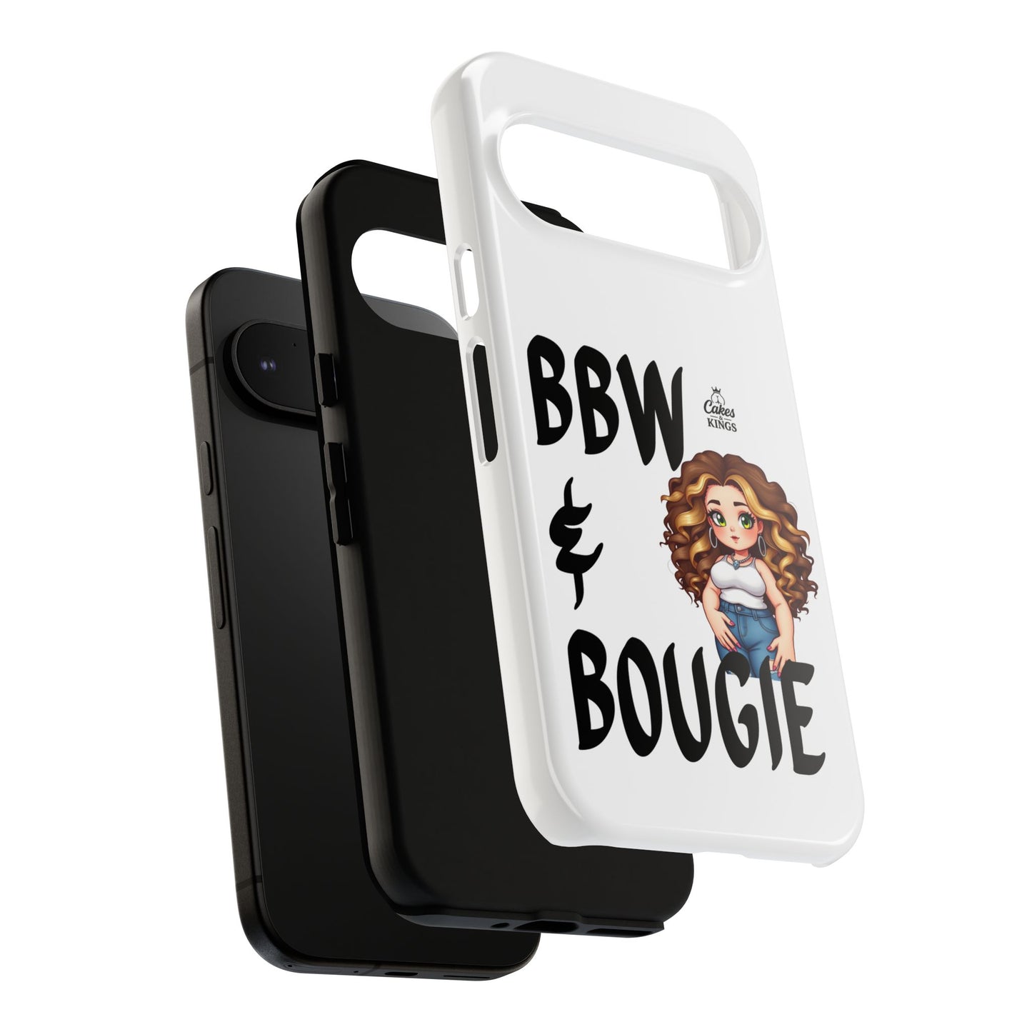 BBW & Bougie Phone Case, Cute Phone Cover for Plus Size Empowerment, Fun Gift for Friends, Motivational Case for Holidays