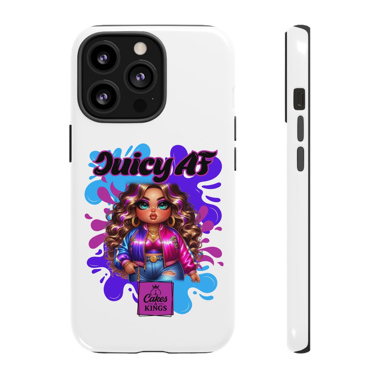 Juicy AF Phone Case, Trendy Phone Cover, Stylish Smartphone Accessory, Unique Gift for Her, Fun Pop Art Case