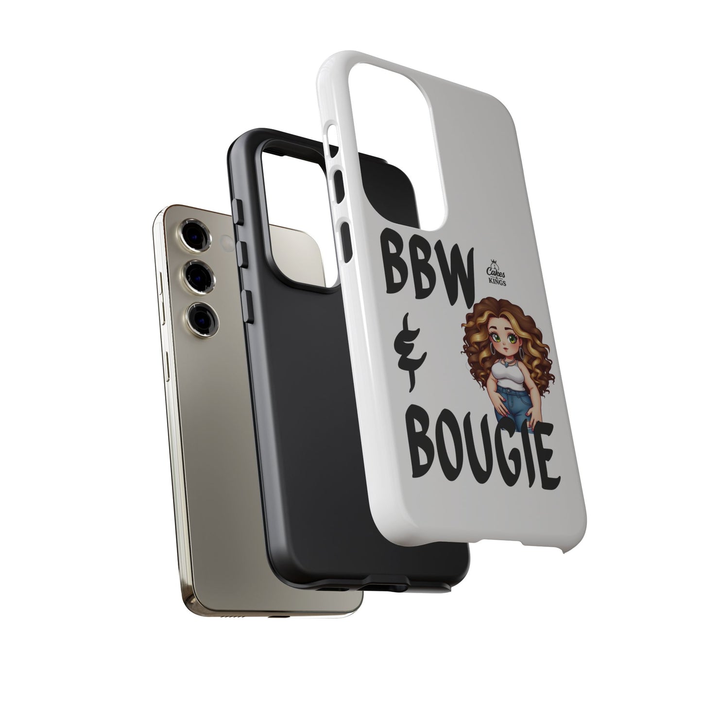 BBW & Bougie Phone Case, Cute Phone Cover for Plus Size Empowerment, Fun Gift for Friends, Motivational Case for Holidays