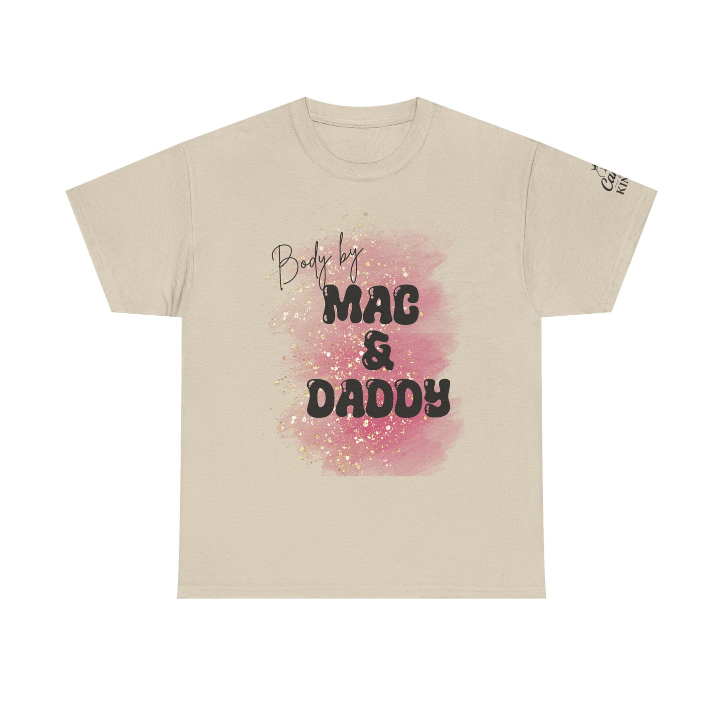 Body by Mac & Daddy - Unisex Heavy Cotton Tee, Casual Shirt, Gift for Him/Her, Summer Outfit, Funny T-Shirt, Trendy Fashion