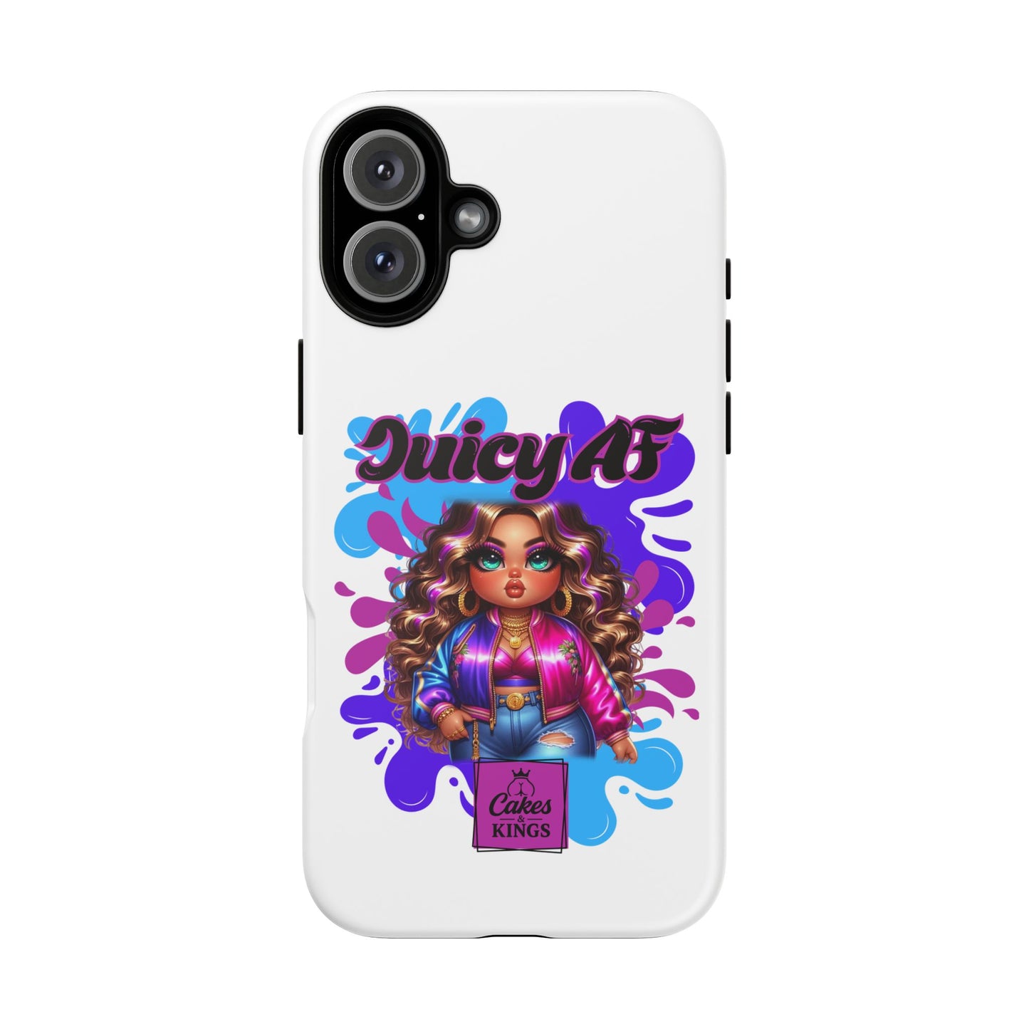 Juicy AF Phone Case, Trendy Phone Cover, Stylish Smartphone Accessory, Unique Gift for Her, Fun Pop Art Case