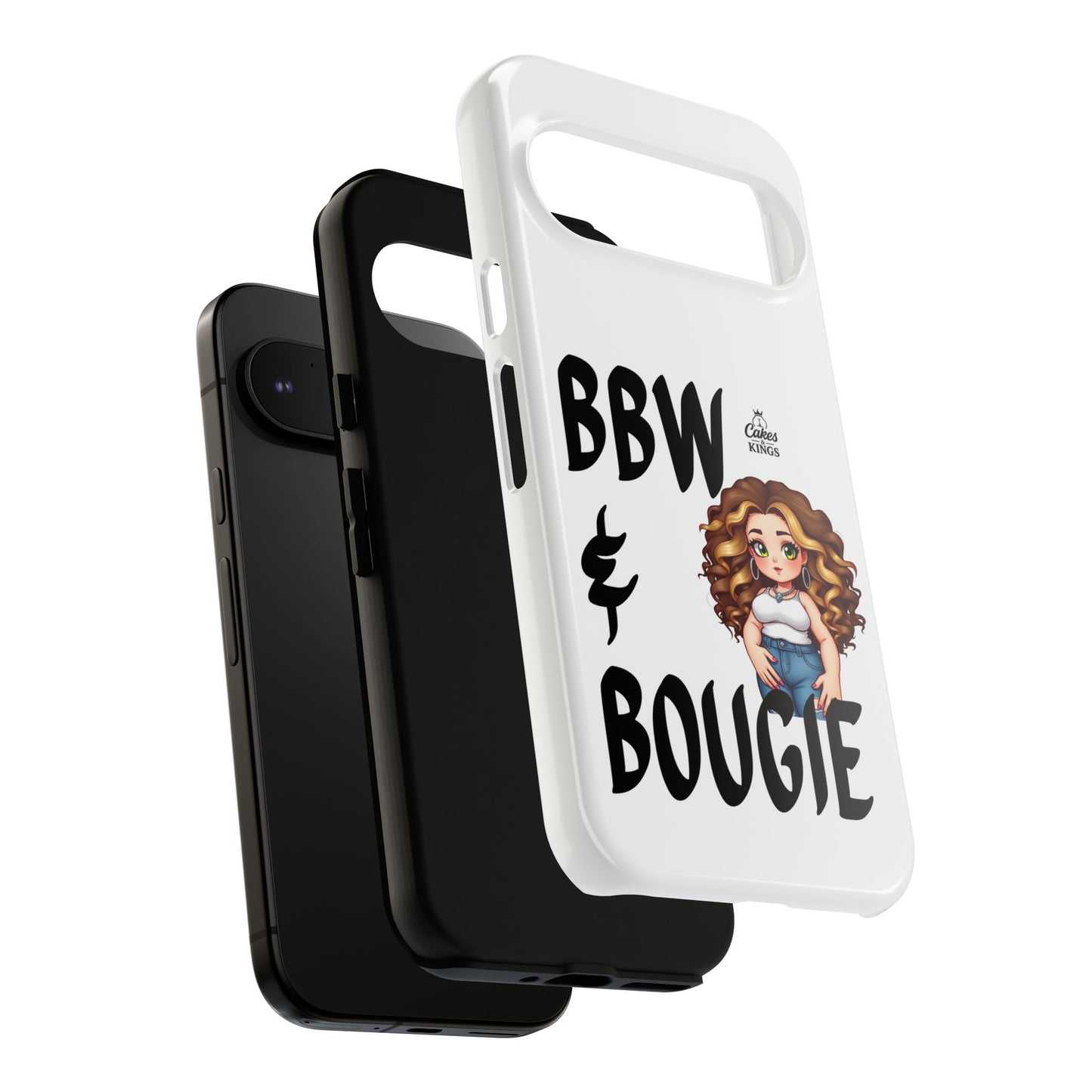 BBW & Bougie Phone Case, Cute Phone Cover for Plus Size Empowerment, Fun Gift for Friends, Motivational Case for Holidays