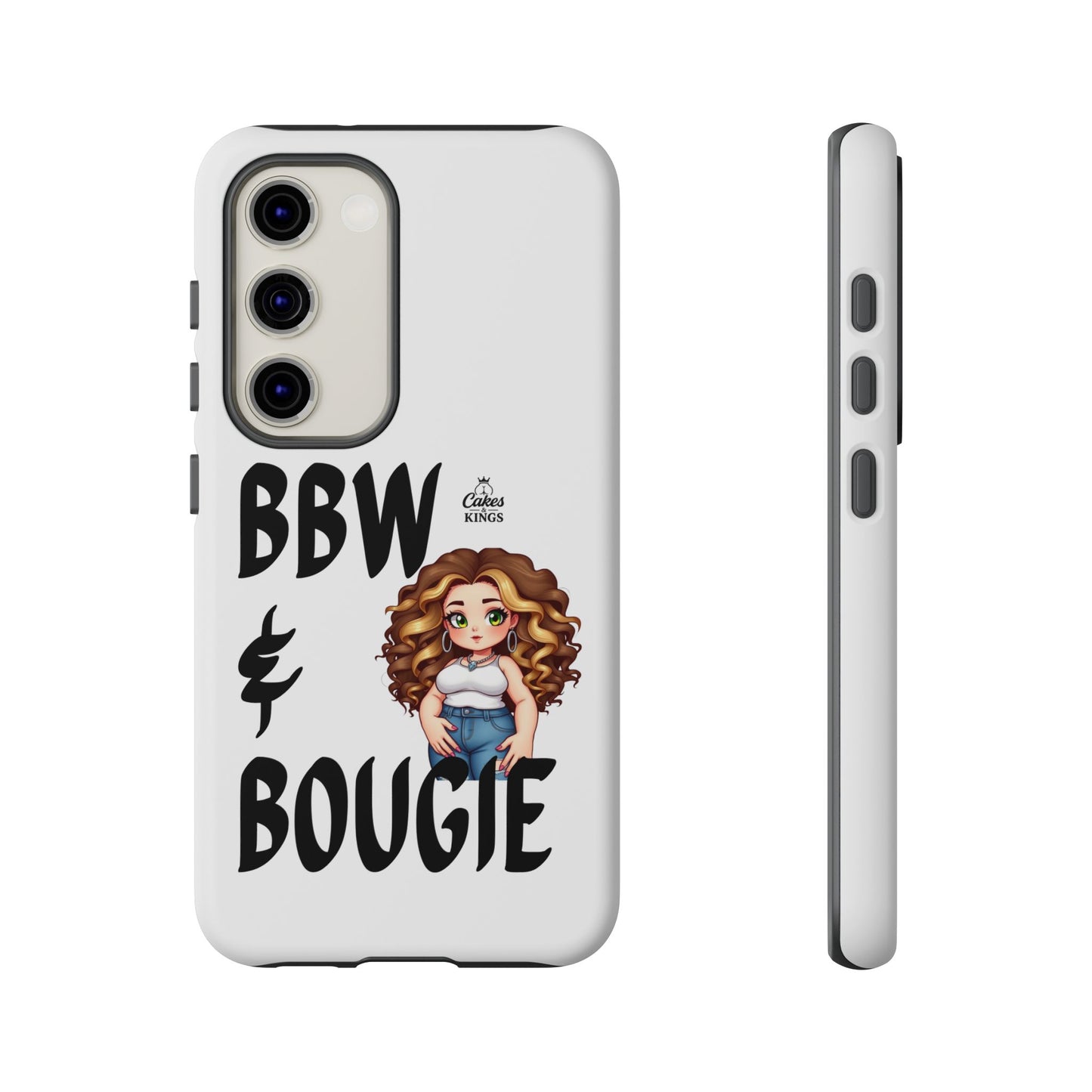 BBW & Bougie Phone Case, Cute Phone Cover for Plus Size Empowerment, Fun Gift for Friends, Motivational Case for Holidays