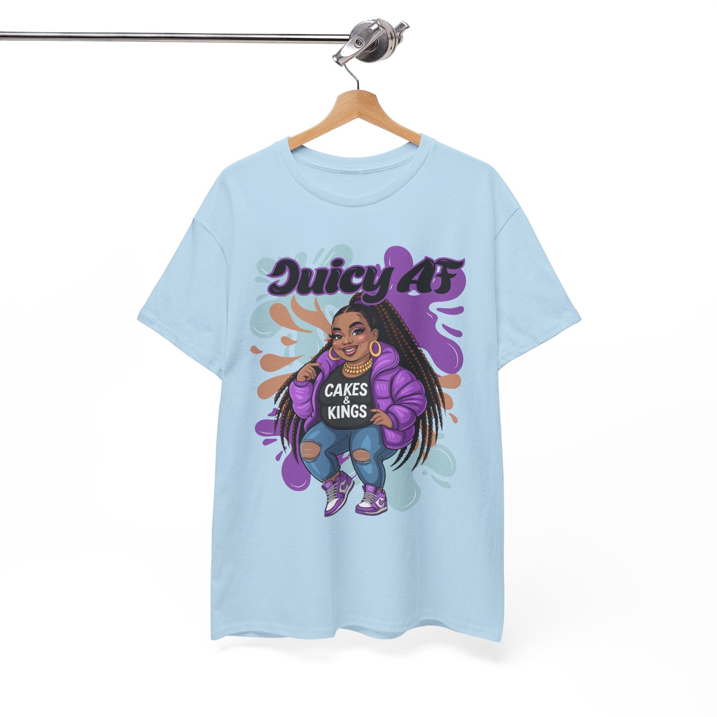 Juicy AS Heavy Cotton Tee, Funny Graphic Tee, plus-size shirt, casual wear, unique gift, trendy apparel