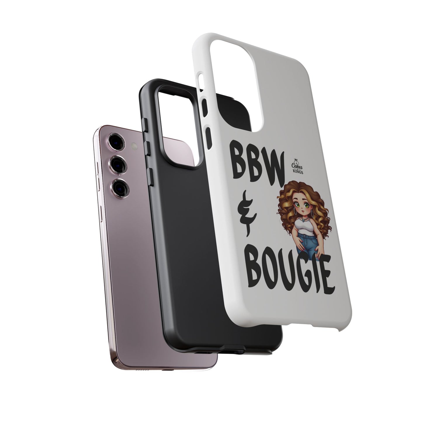 BBW & Bougie Phone Case, Cute Phone Cover for Plus Size Empowerment, Fun Gift for Friends, Motivational Case for Holidays
