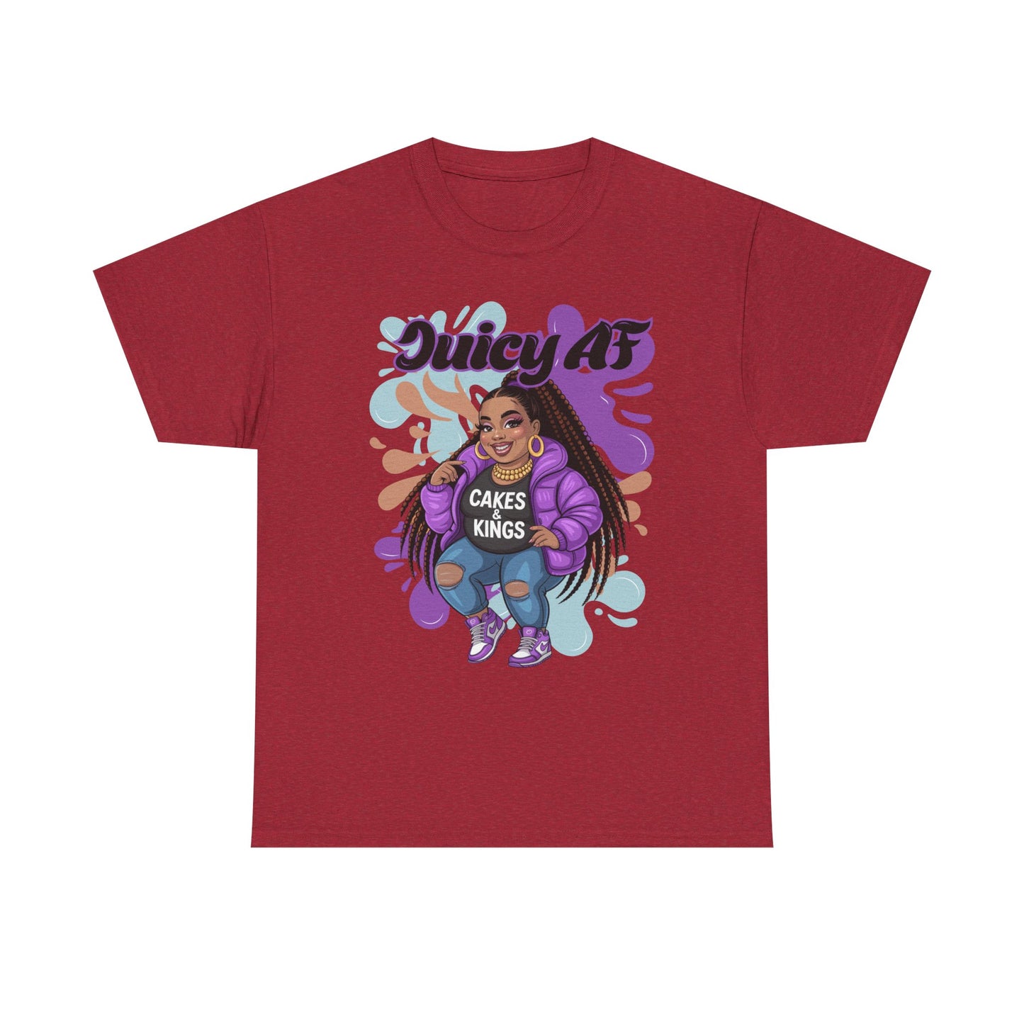 Juicy AS Heavy Cotton Tee, Funny Graphic Tee, plus-size shirt, casual wear, unique gift, trendy apparel