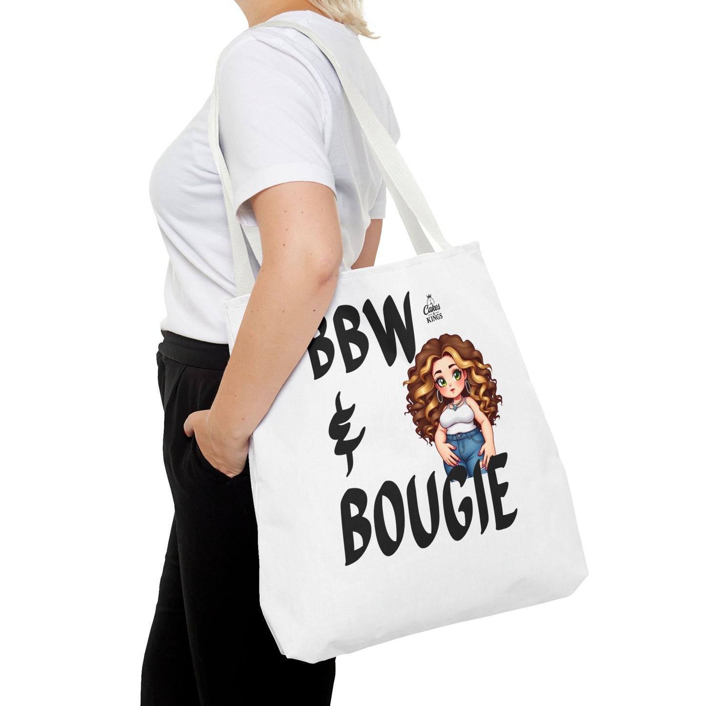 Chic BBW & Bougie Tote Bag for Everyday Use, Stylish Shopping, Gift for Her, Fashion Accessory, Cute Graphic Bag
