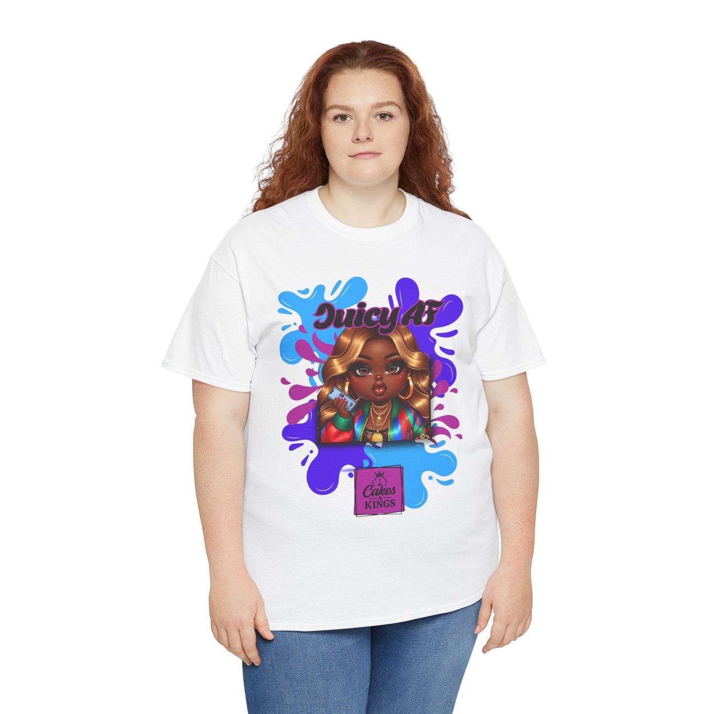 Juicy AF Graphic Tee - Bold Fashion Statement, Unisex T-Shirt, Trendy Casual Wear, Gift for Friends, Summer Style