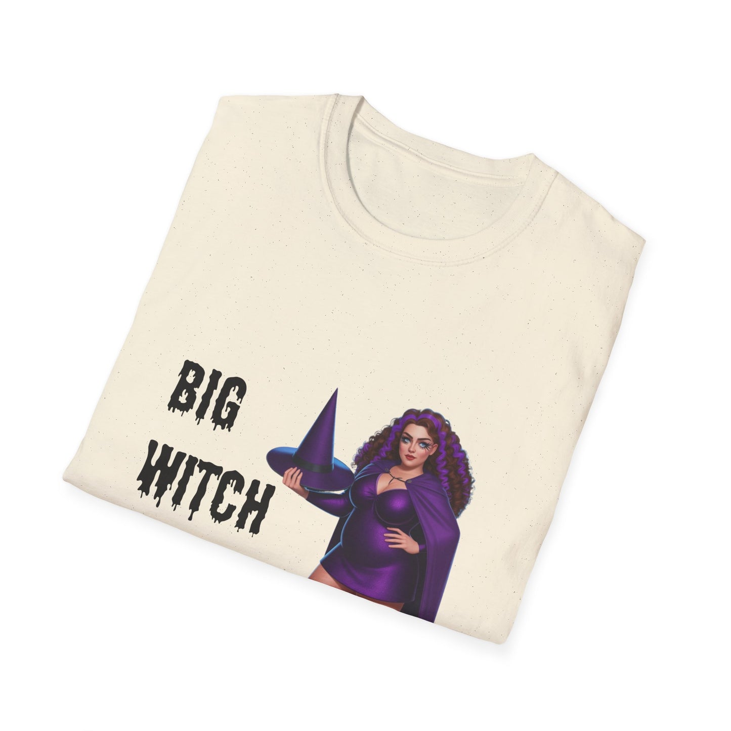 Big Witch Energy Unisex Softstyle T-Shirt, Witchy Tee, Halloween Shirt, Gift for Witches, Cozy Graphic Tee, Empowering Casual Wear
