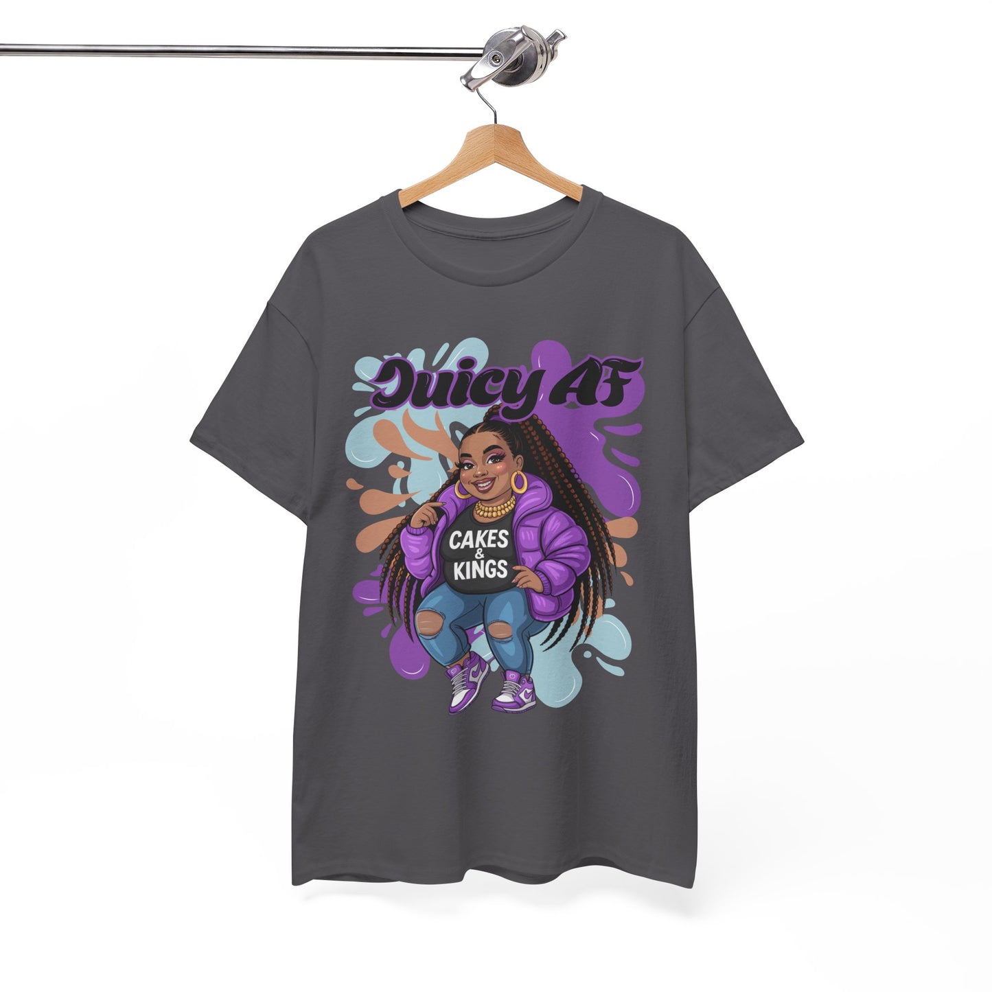 Juicy AS Heavy Cotton Tee, Funny Graphic Tee, plus-size shirt, casual wear, unique gift, trendy apparel