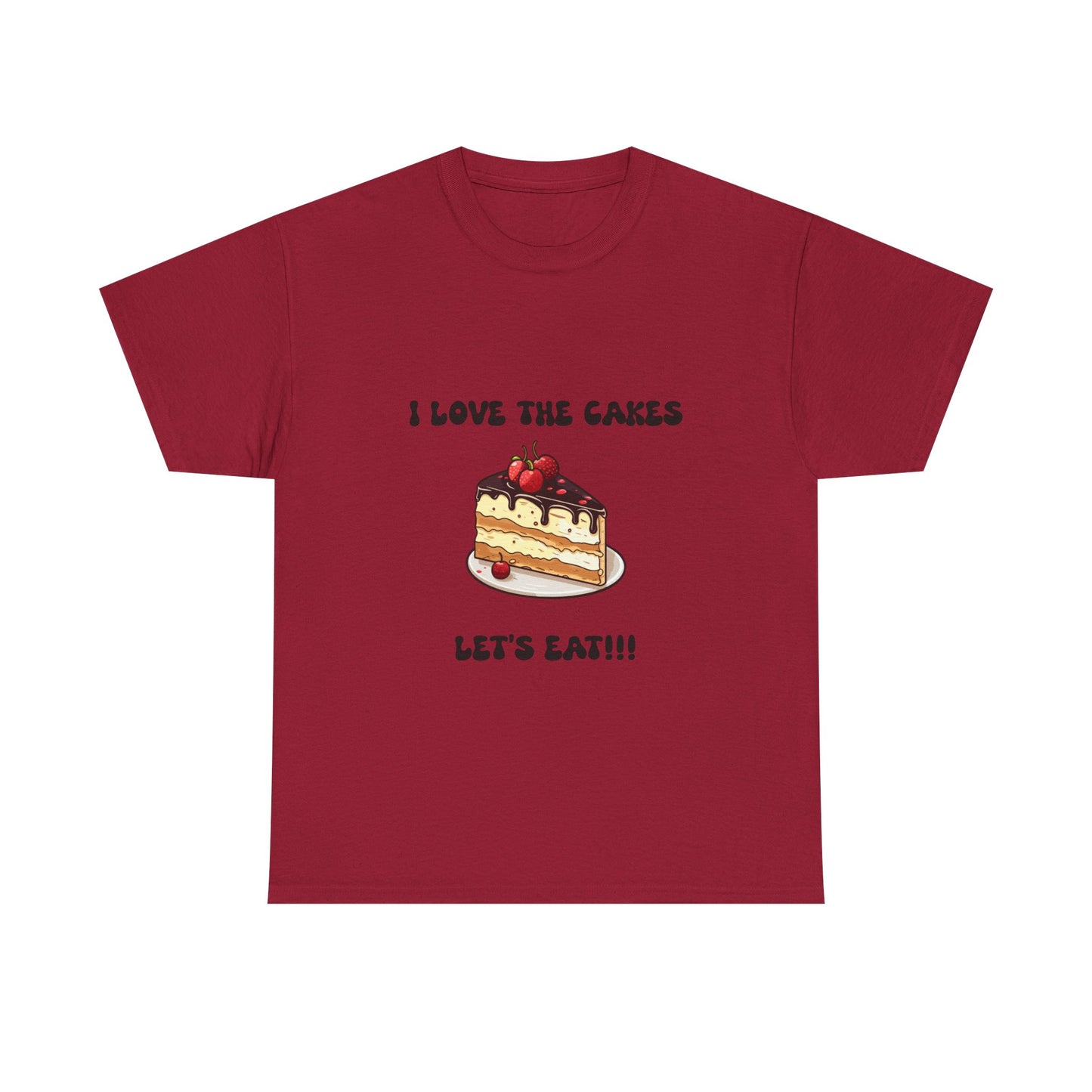 I Love the Cakes Unisex Heavy Cotton Tee | Funny Foodie Shirt, BBW Lover