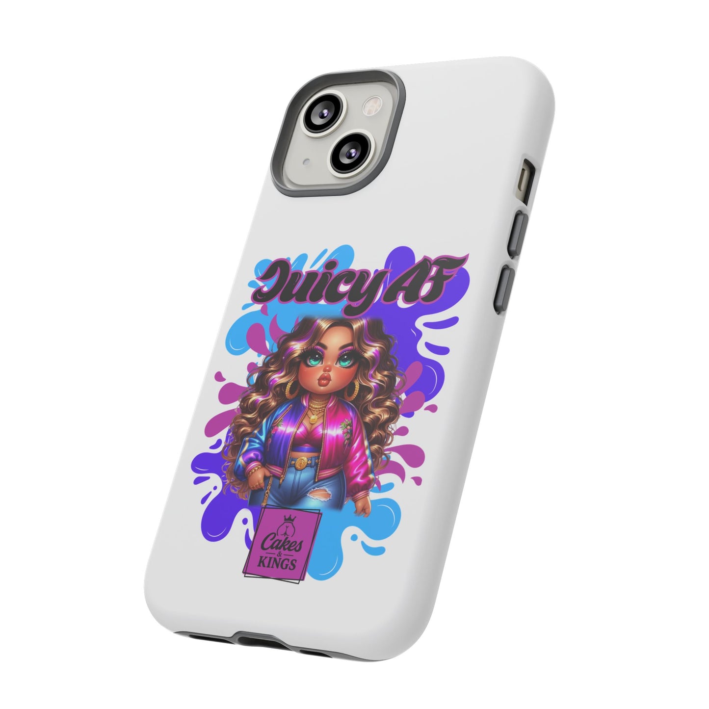 Juicy AF Phone Case, Trendy Phone Cover, Stylish Smartphone Accessory, Unique Gift for Her, Fun Pop Art Case