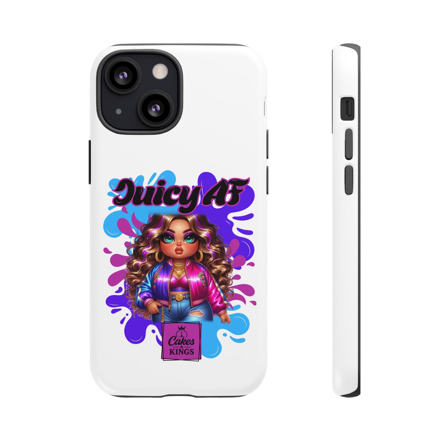 Juicy AF Phone Case, Trendy Phone Cover, Stylish Smartphone Accessory, Unique Gift for Her, Fun Pop Art Case