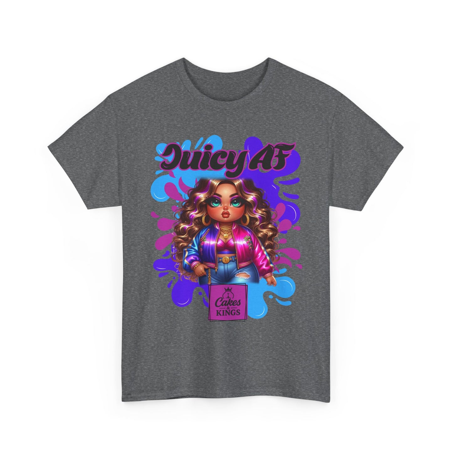 Juicy AF Graphic Tee, Fun Unisex T-Shirt for Everyday Wear, Gifts for Friends, Birthday Celebration, Fashion Statement, Streetwear Style