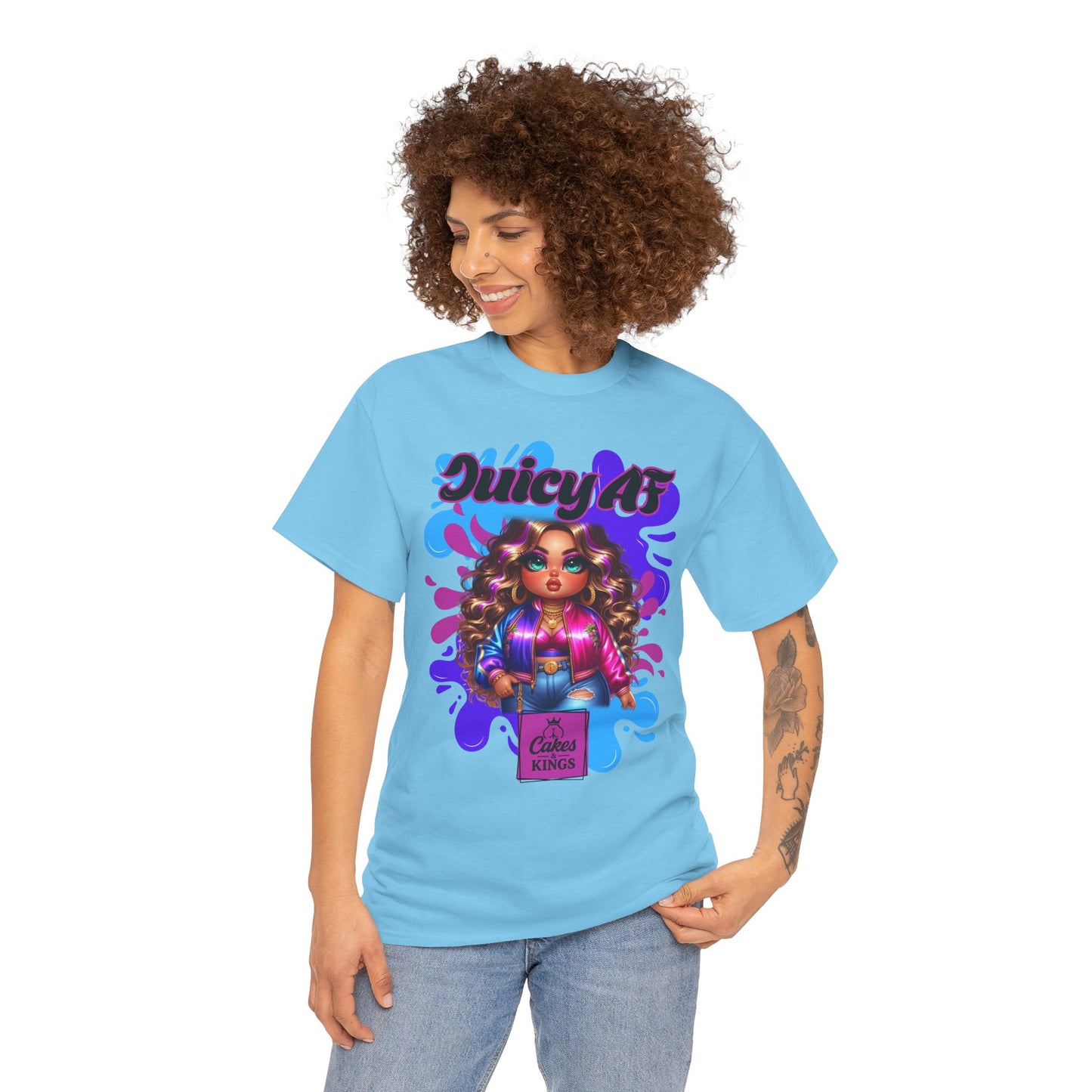 Juicy AF Graphic Tee, Fun Unisex T-Shirt for Everyday Wear, Gifts for Friends, Birthday Celebration, Fashion Statement, Streetwear Style