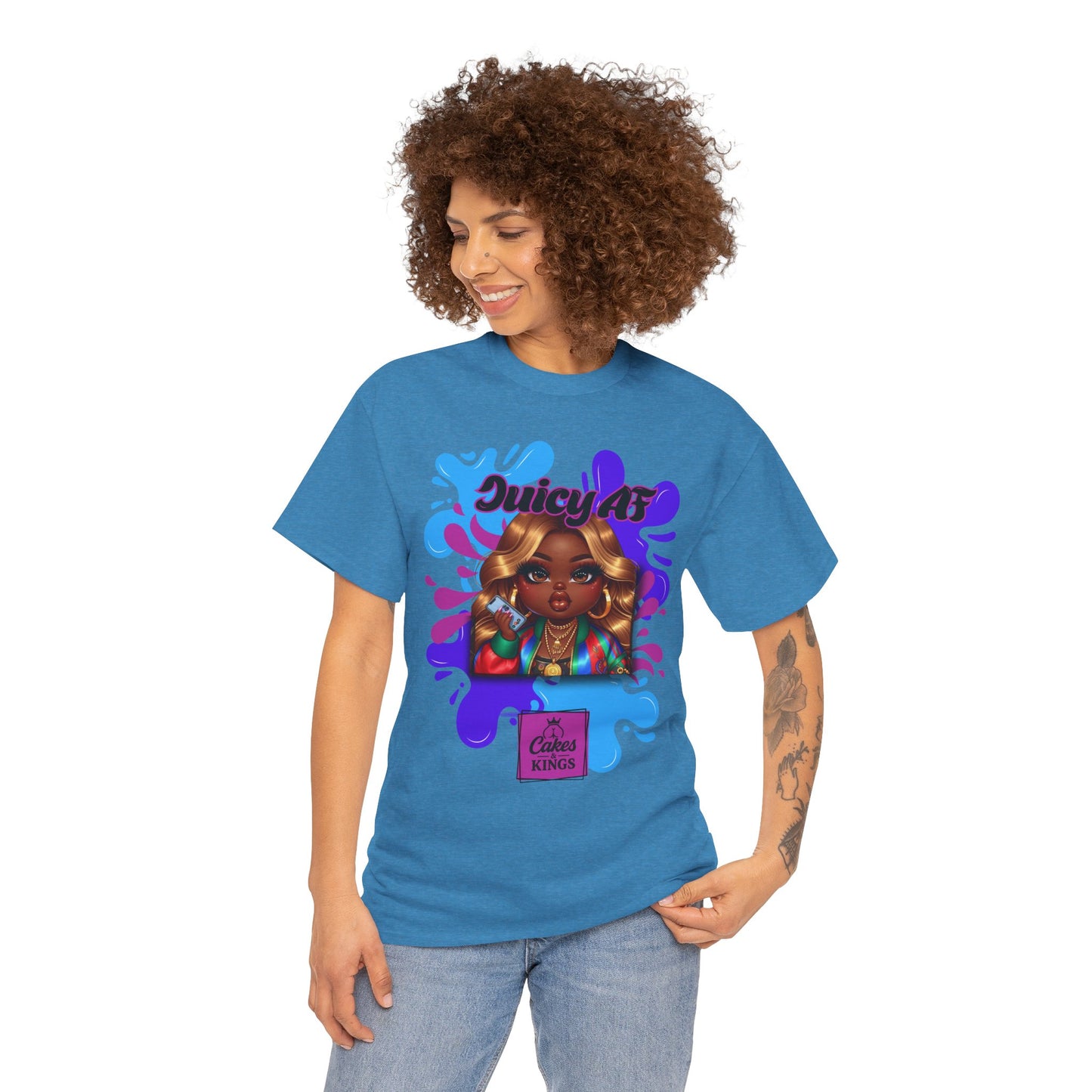 Juicy AF Graphic Tee - Bold Fashion Statement, Unisex T-Shirt, Trendy Casual Wear, Gift for Friends, Summer Style