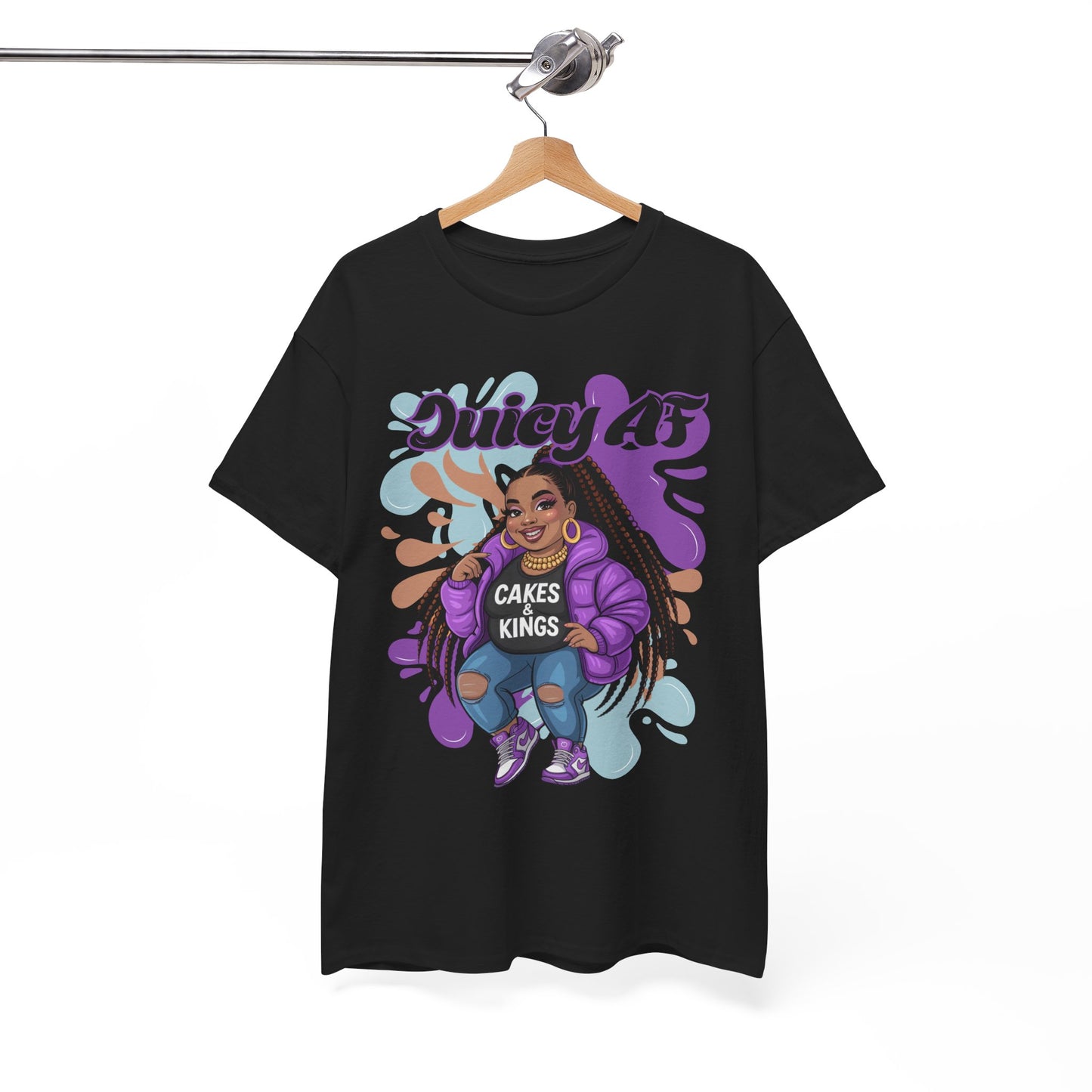 Juicy AS Heavy Cotton Tee, Funny Graphic Tee, plus-size shirt, casual wear, unique gift, trendy apparel
