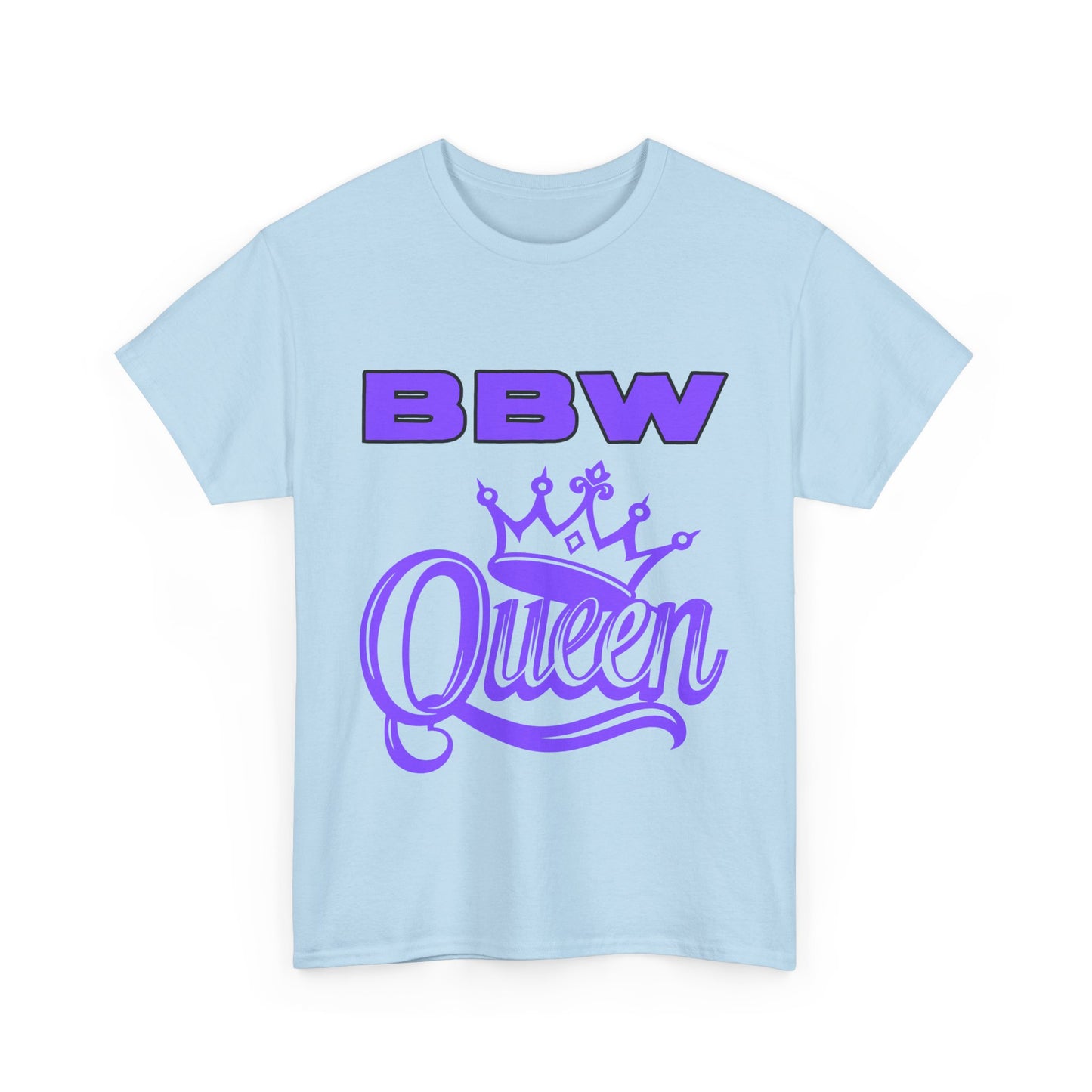 BBW Queen Unisex Heavy Cotton Tee, Birthday Gifts, Casual Wear, Everyday Comfort