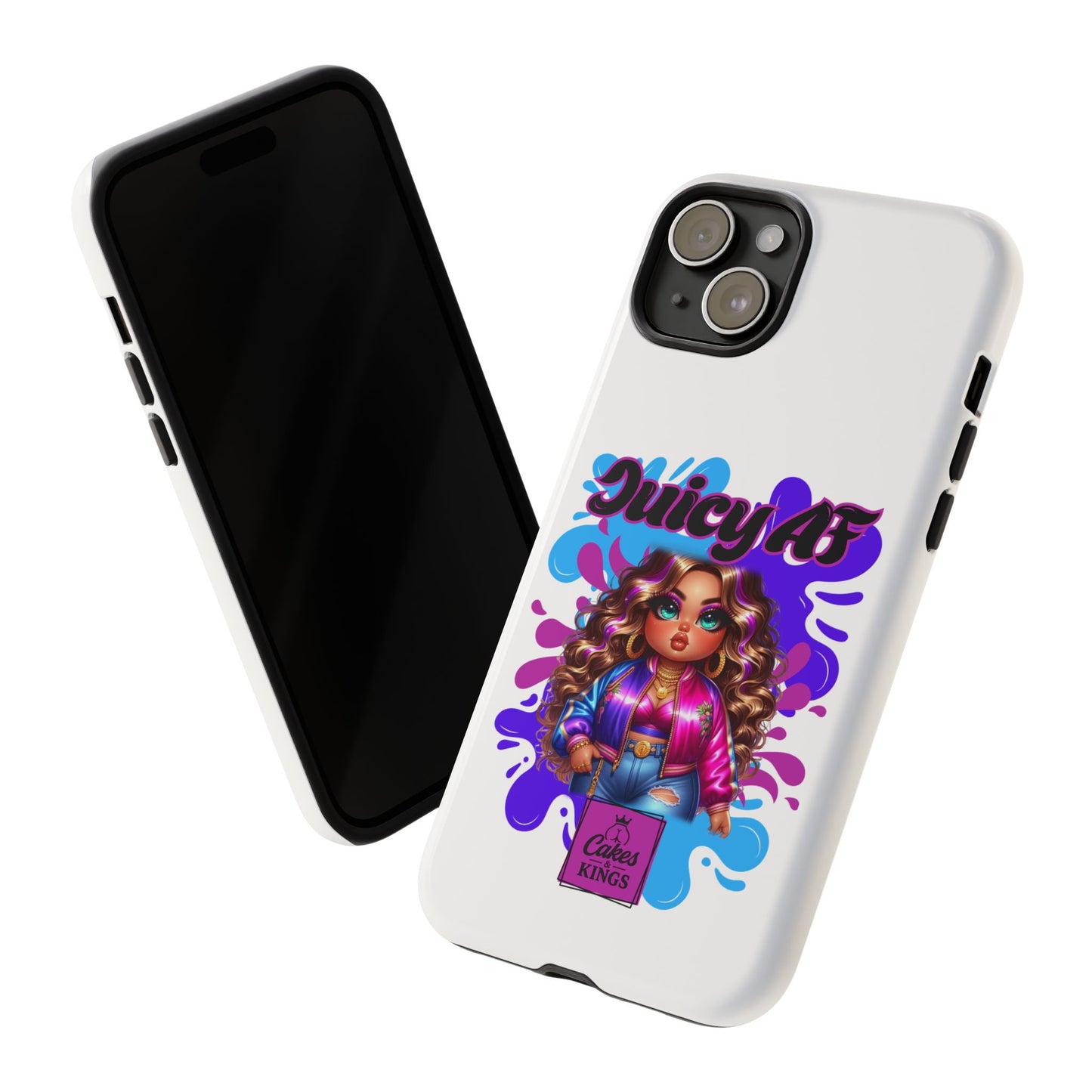 Juicy AF Phone Case, Trendy Phone Cover, Stylish Smartphone Accessory, Unique Gift for Her, Fun Pop Art Case