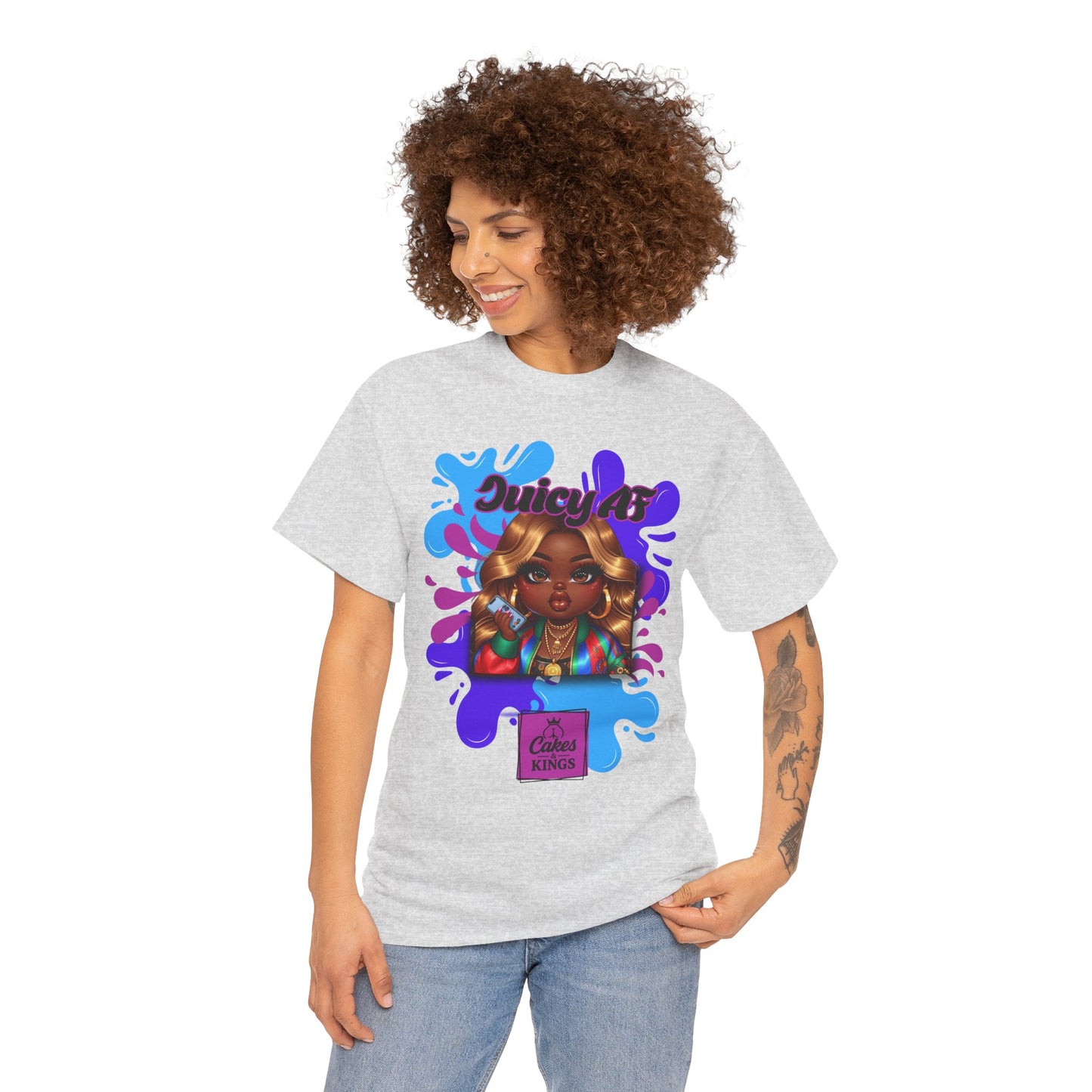 Juicy AF Graphic Tee - Bold Fashion Statement, Unisex T-Shirt, Trendy Casual Wear, Gift for Friends, Summer Style