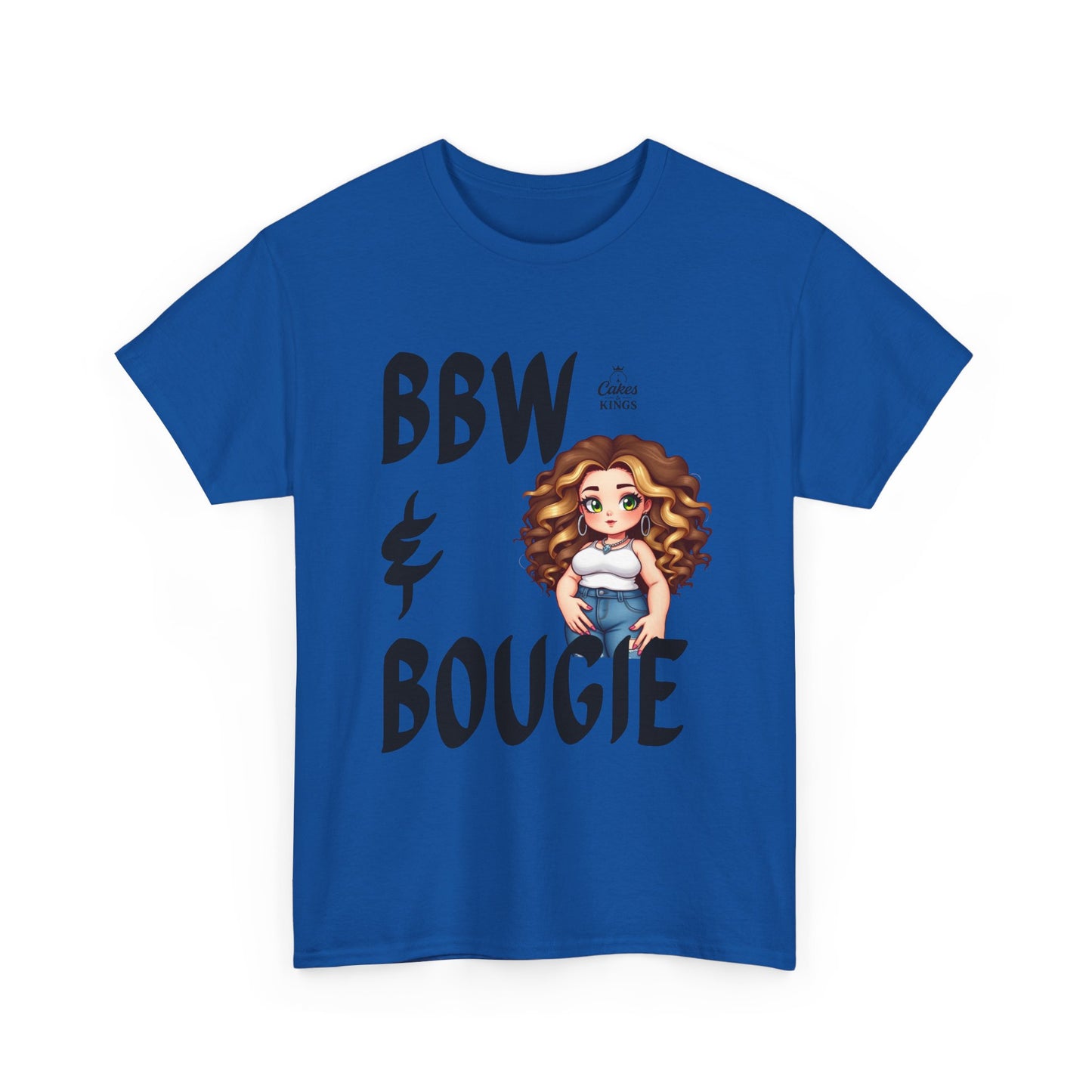 Chic BBW & Bougie Tee | Unisex Heavy Cotton Shirt, Plus-Size Fashion, Trendy Streetwear, Gift for Her, Casual Everyday Wear