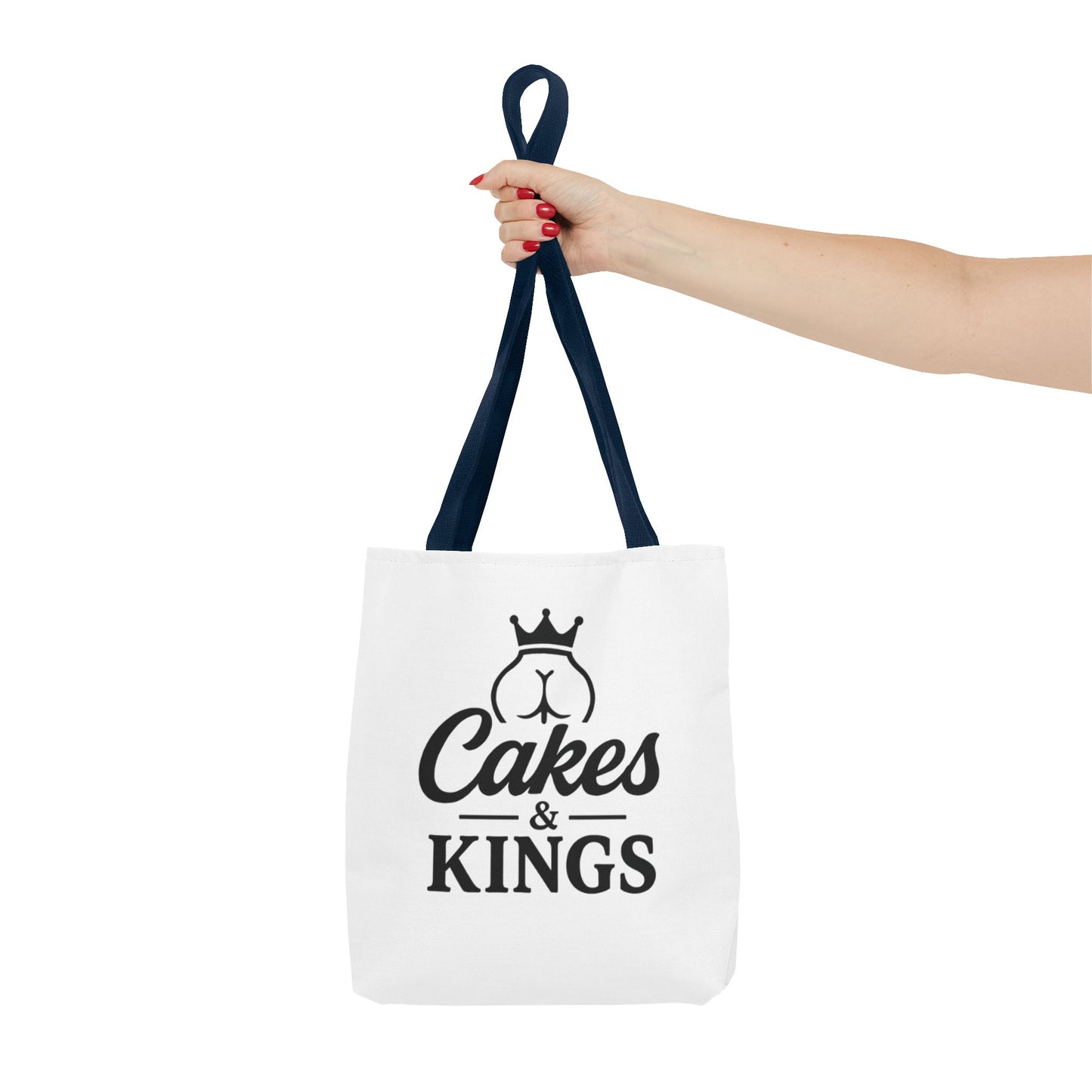 Cakes & Kings Tote Bag, Stylish Reusable Bag, Gift for Bakers, Travel Tote, Eco-Friendly Shopping Bag, Fun Kitchen Accessory