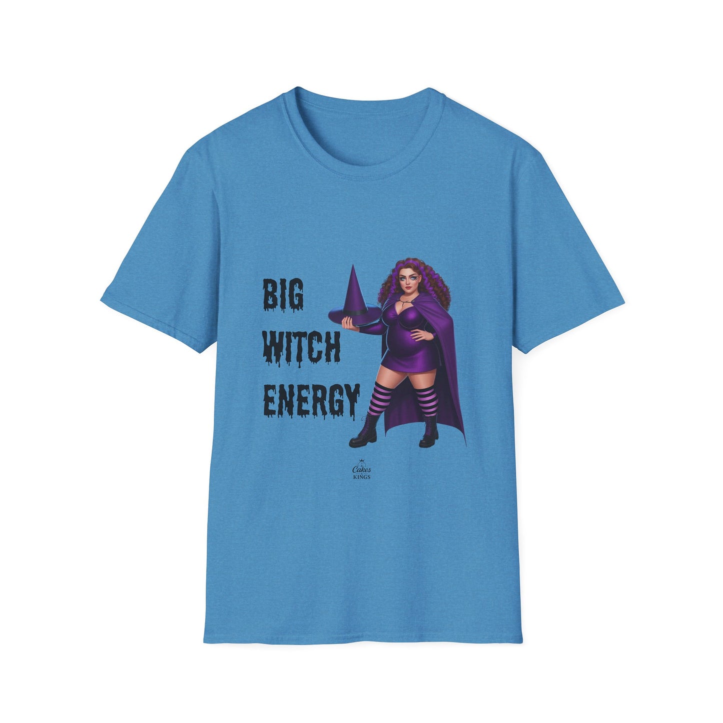 Big Witch Energy Unisex Softstyle T-Shirt, Witchy Tee, Halloween Shirt, Gift for Witches, Cozy Graphic Tee, Empowering Casual Wear