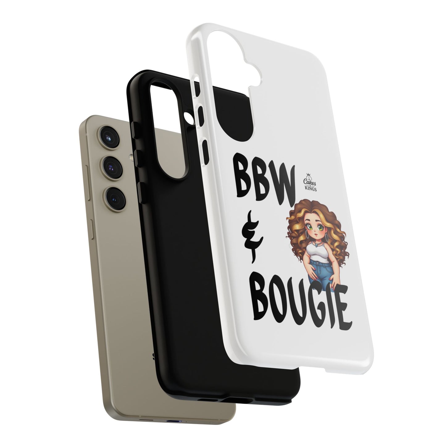 BBW & Bougie Phone Case, Cute Phone Cover for Plus Size Empowerment, Fun Gift for Friends, Motivational Case for Holidays