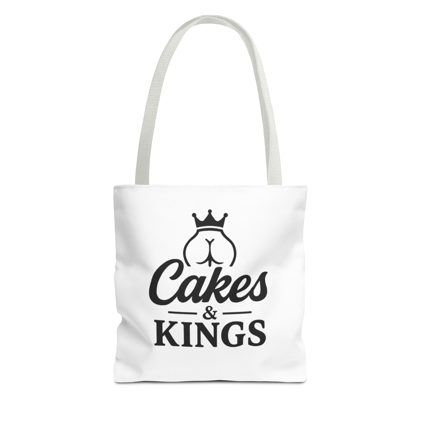 Cakes & Kings Tote Bag, Stylish Reusable Bag, Gift for Bakers, Travel Tote, Eco-Friendly Shopping Bag, Fun Kitchen Accessory