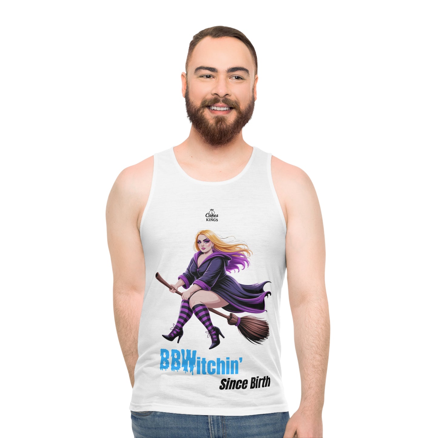 BBWitchin' Since Birth Tank Top - Unisex Witchy Apparel for Halloween, Witchcraft Lovers, Summer Fun, Casual Wear, Unique Gift Idea