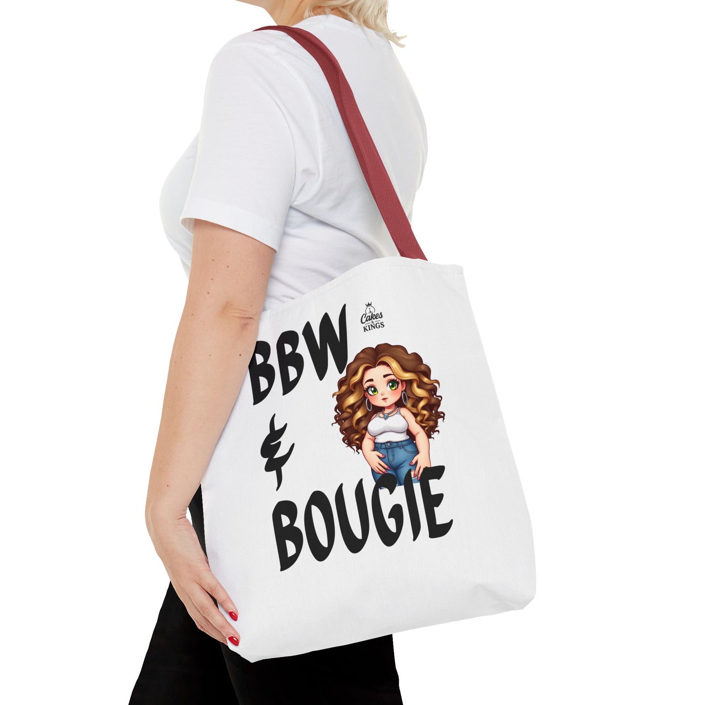 Chic BBW & Bougie Tote Bag for Everyday Use, Stylish Shopping, Gift for Her, Fashion Accessory, Cute Graphic Bag