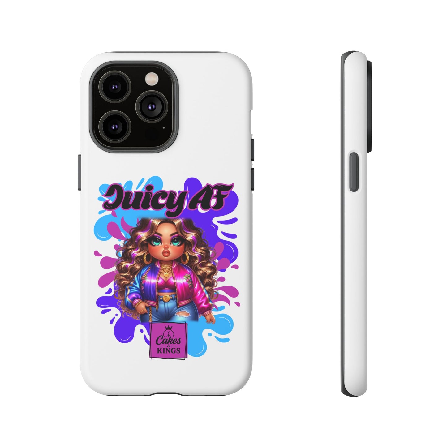 Juicy AF Phone Case, Trendy Phone Cover, Stylish Smartphone Accessory, Unique Gift for Her, Fun Pop Art Case