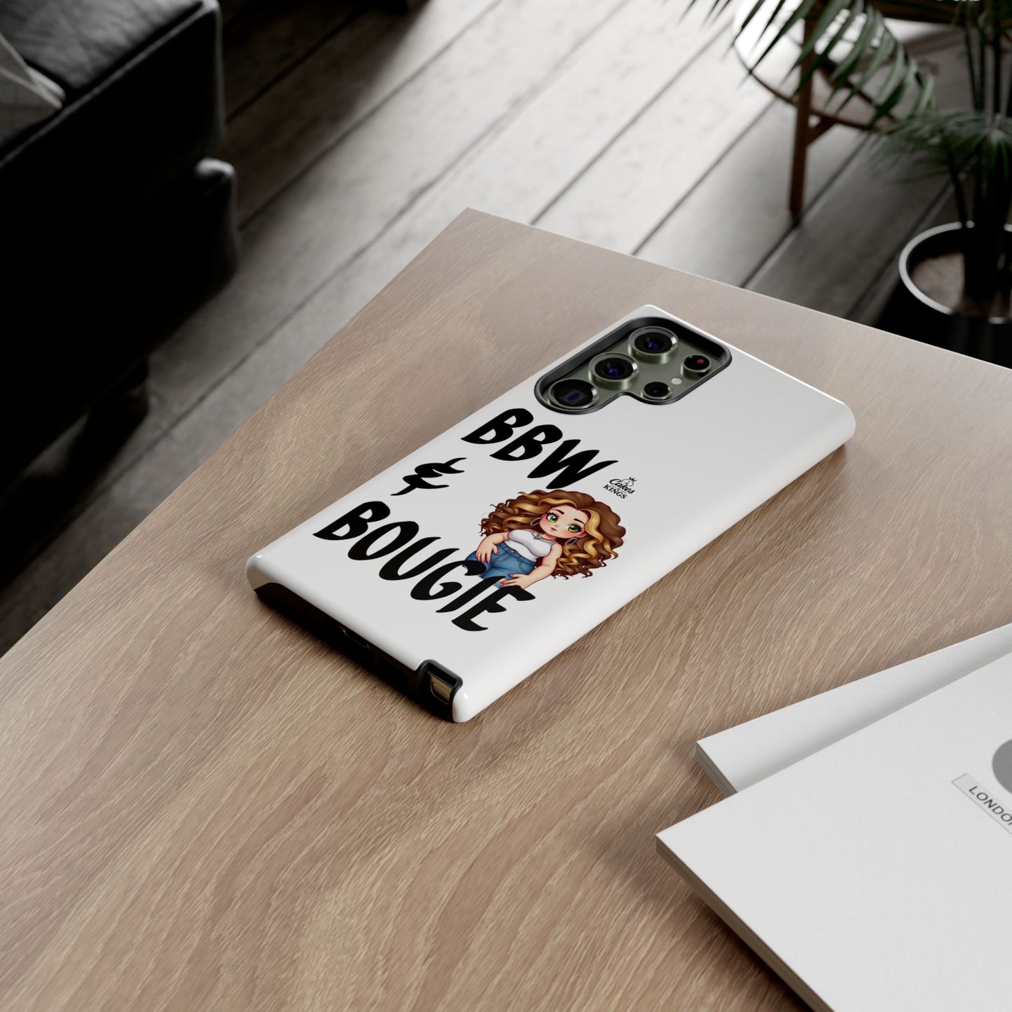 BBW & Bougie Phone Case, Cute Phone Cover for Plus Size Empowerment, Fun Gift for Friends, Motivational Case for Holidays