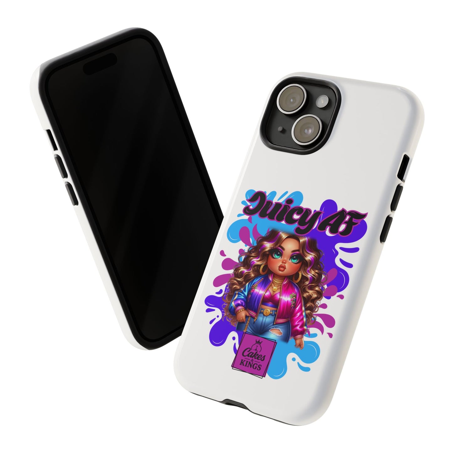 Juicy AF Phone Case, Trendy Phone Cover, Stylish Smartphone Accessory, Unique Gift for Her, Fun Pop Art Case