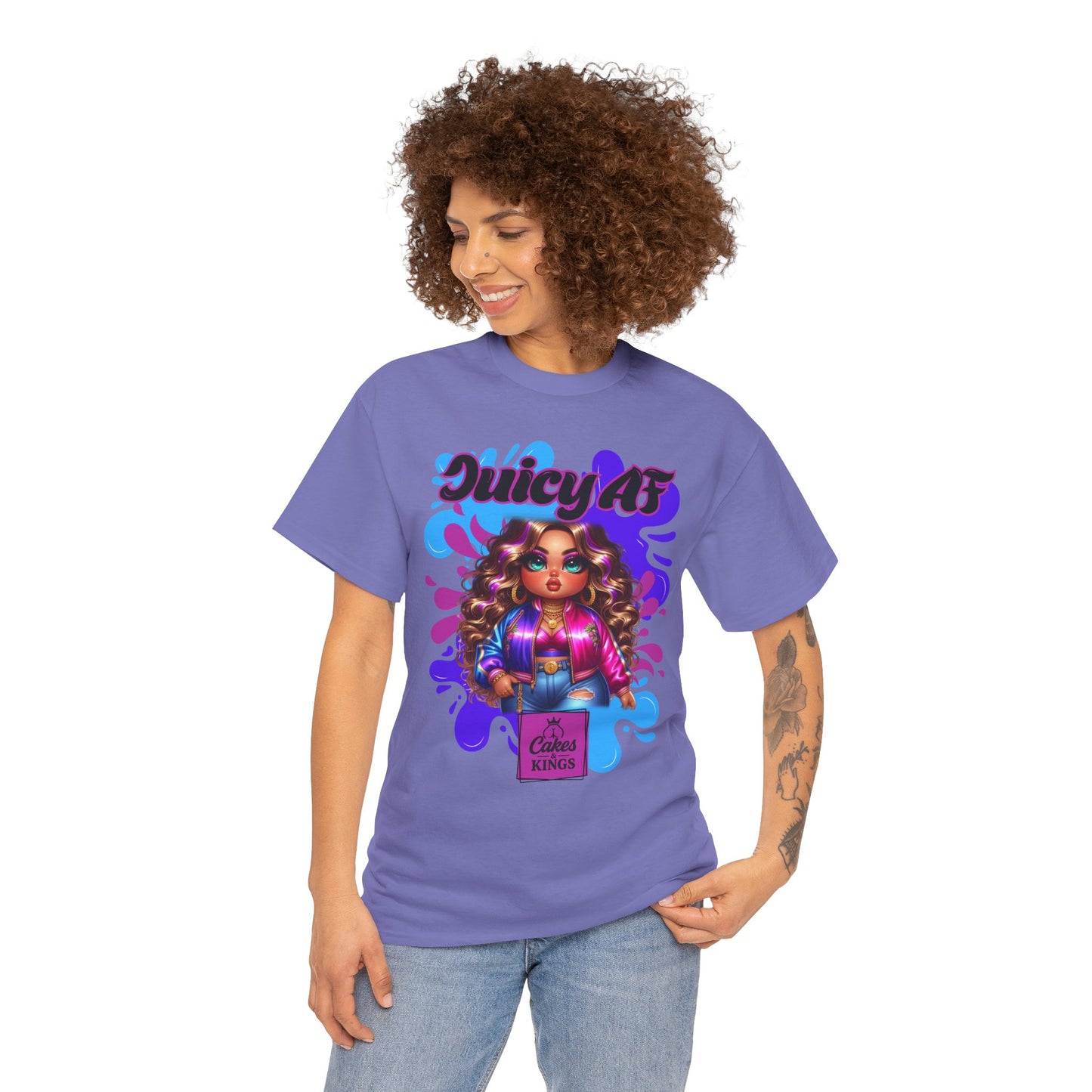 Juicy AF Graphic Tee, Fun Unisex T-Shirt for Everyday Wear, Gifts for Friends, Birthday Celebration, Fashion Statement, Streetwear Style
