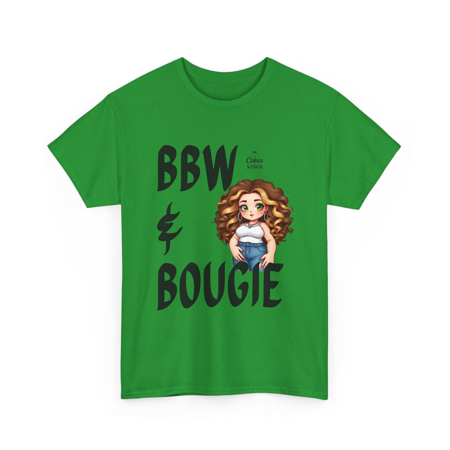 Chic BBW & Bougie Tee | Unisex Heavy Cotton Shirt, Plus-Size Fashion, Trendy Streetwear, Gift for Her, Casual Everyday Wear