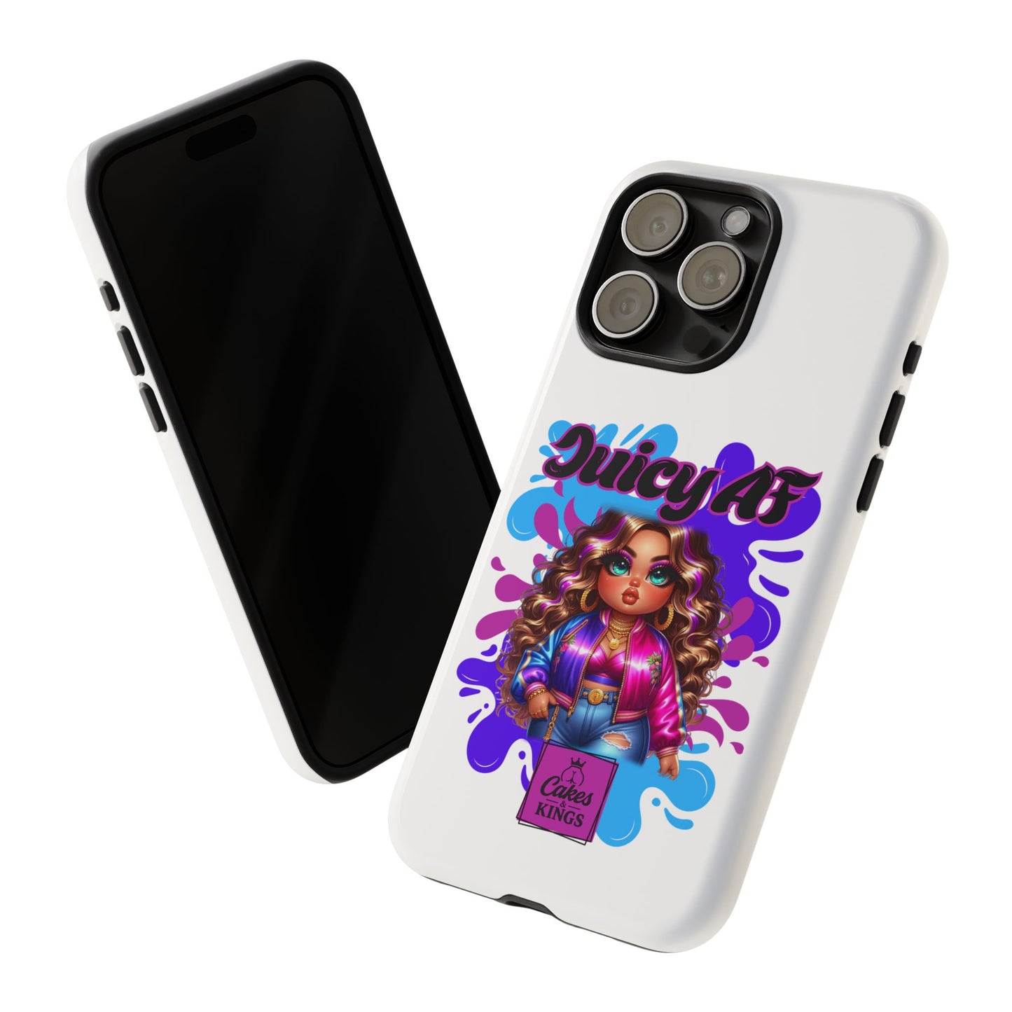 Juicy AF Phone Case, Trendy Phone Cover, Stylish Smartphone Accessory, Unique Gift for Her, Fun Pop Art Case