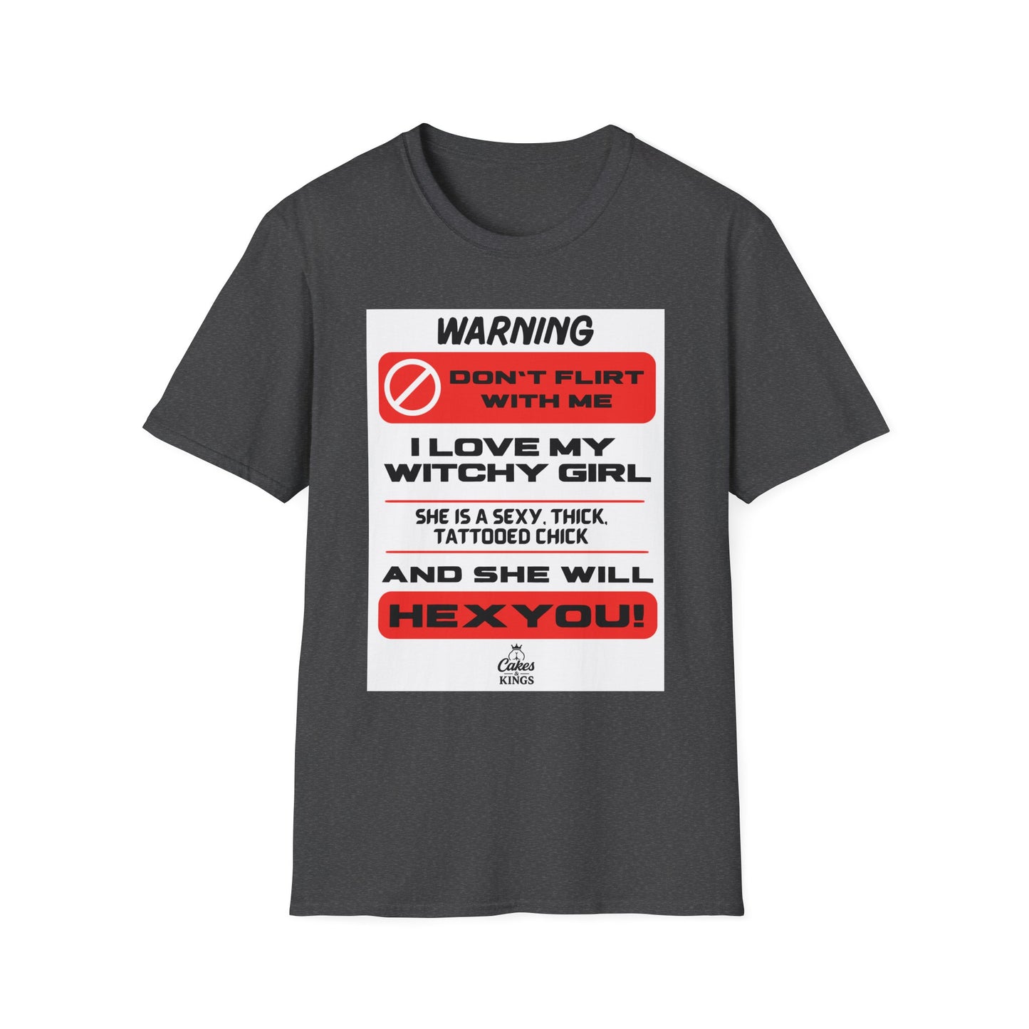Warning Witchy Girl T-Shirt | Unisex Softstyle Tee, Funny Graphic T-Shirt, Halloween Apparel, Gift for Him, Unique Statement Shirt