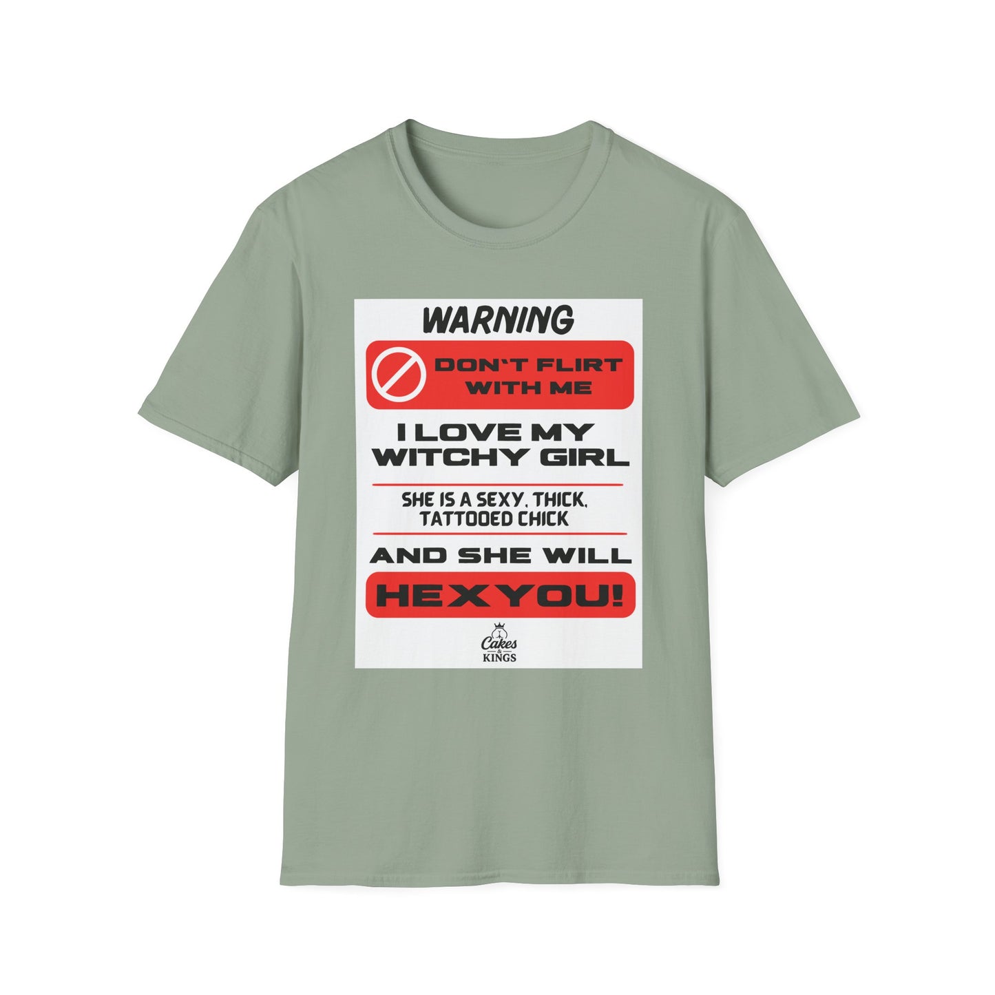 Warning Witchy Girl T-Shirt | Unisex Softstyle Tee, Funny Graphic T-Shirt, Halloween Apparel, Gift for Him, Unique Statement Shirt