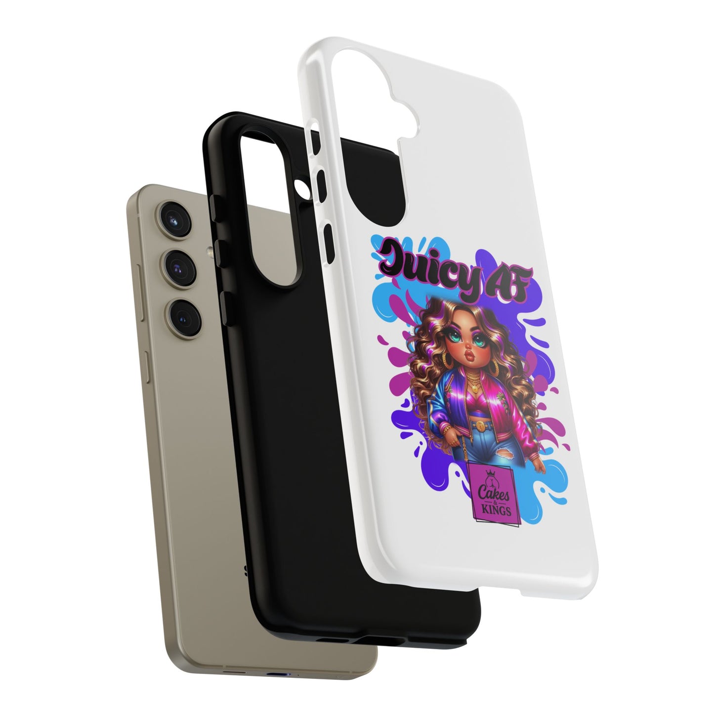 Juicy AF Phone Case, Trendy Phone Cover, Stylish Smartphone Accessory, Unique Gift for Her, Fun Pop Art Case
