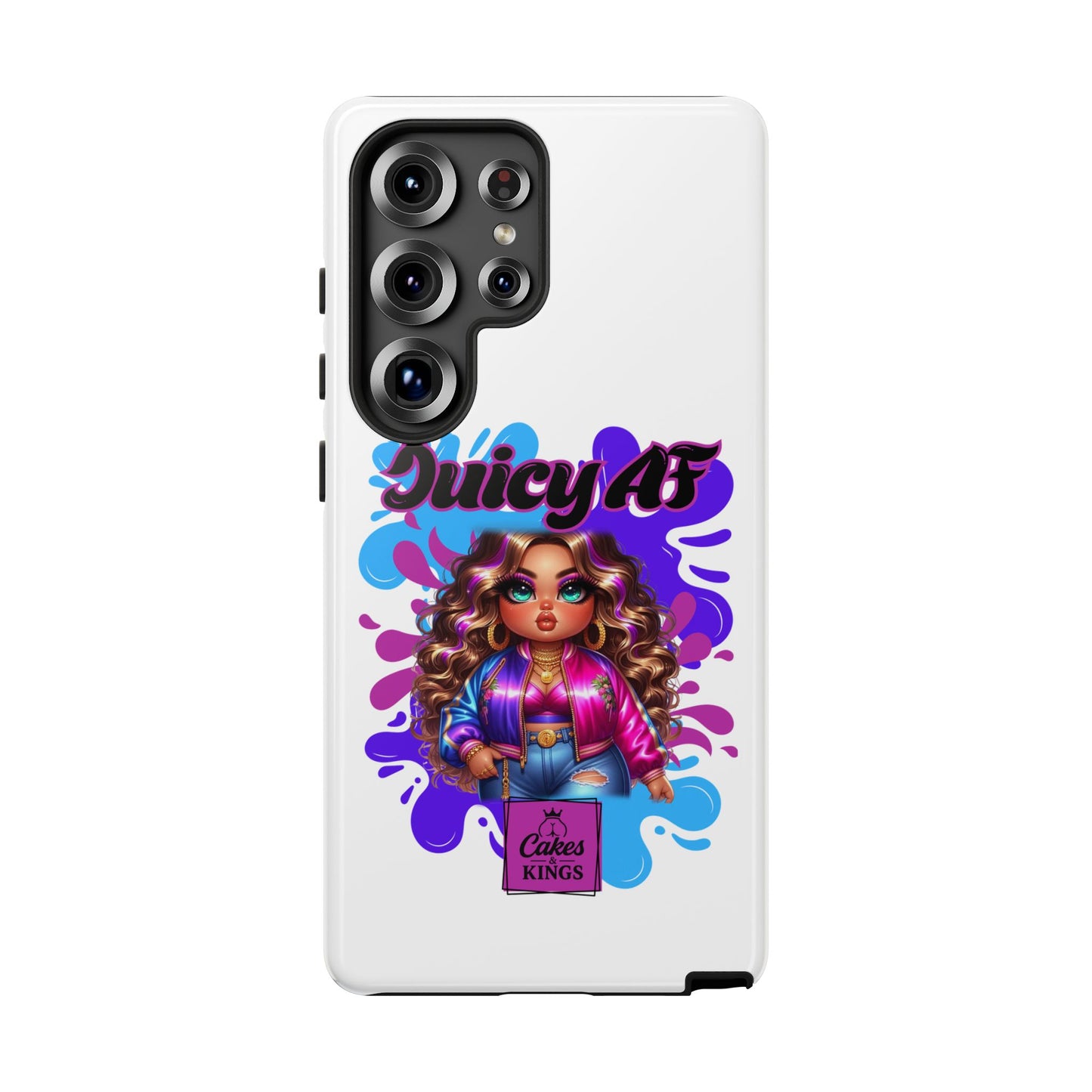 Juicy AF Phone Case, Trendy Phone Cover, Stylish Smartphone Accessory, Unique Gift for Her, Fun Pop Art Case