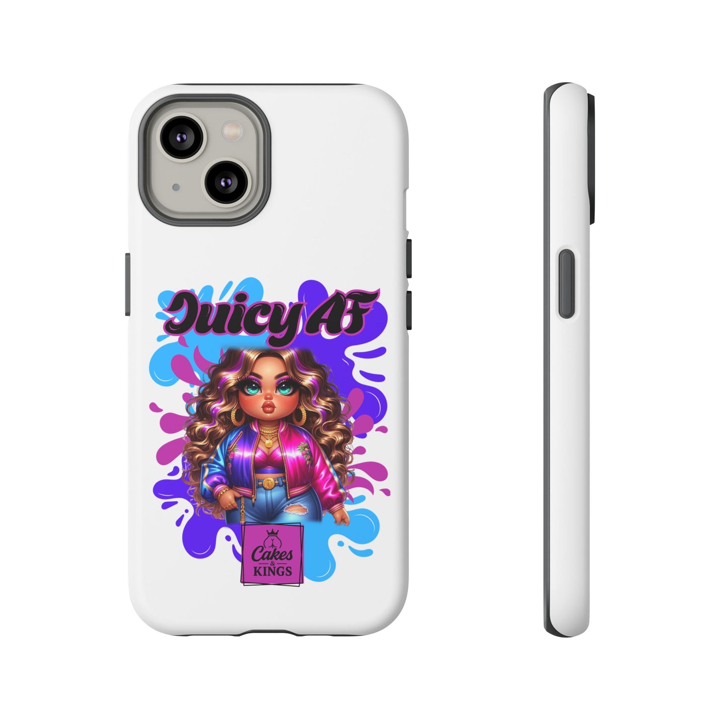 Juicy AF Phone Case, Trendy Phone Cover, Stylish Smartphone Accessory, Unique Gift for Her, Fun Pop Art Case