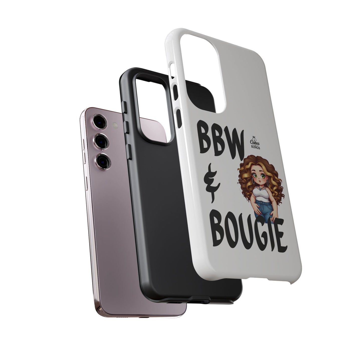 BBW & Bougie Phone Case, Cute Phone Cover for Plus Size Empowerment, Fun Gift for Friends, Motivational Case for Holidays