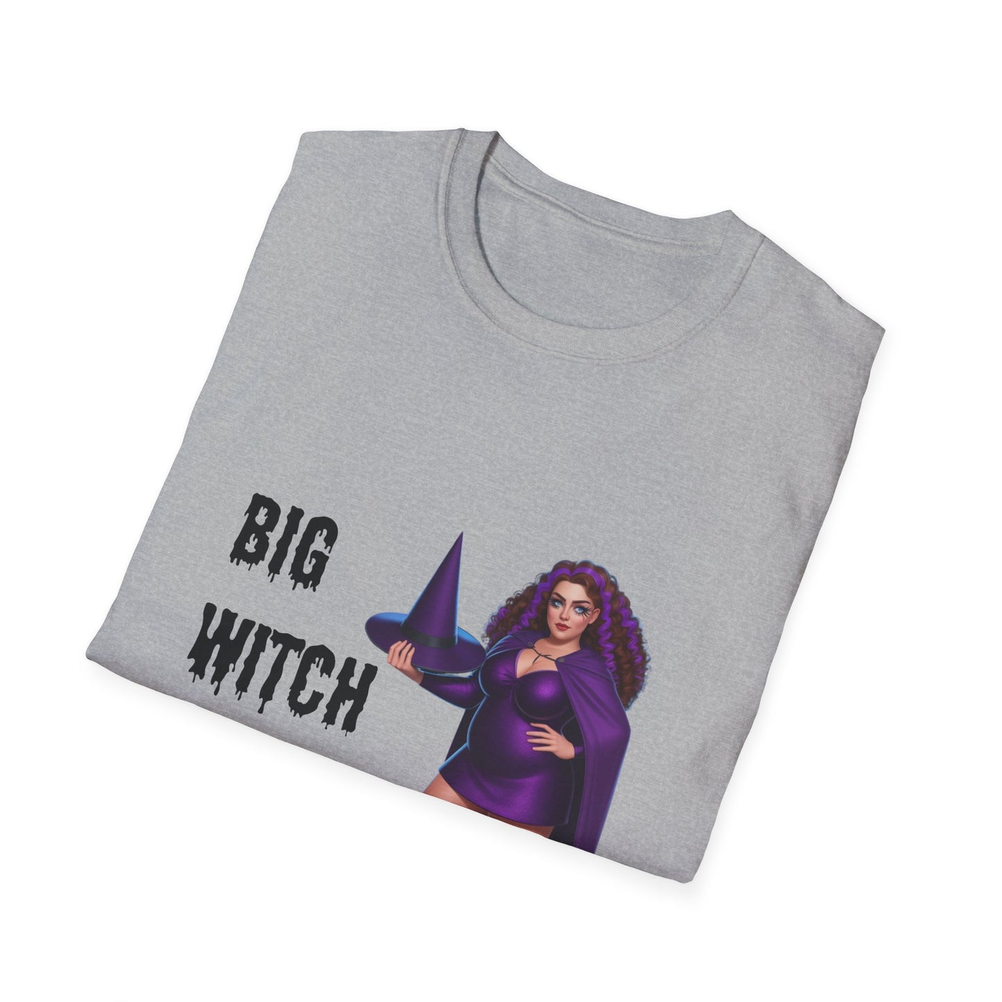 Big Witch Energy Unisex Softstyle T-Shirt, Witchy Tee, Halloween Shirt, Gift for Witches, Cozy Graphic Tee, Empowering Casual Wear