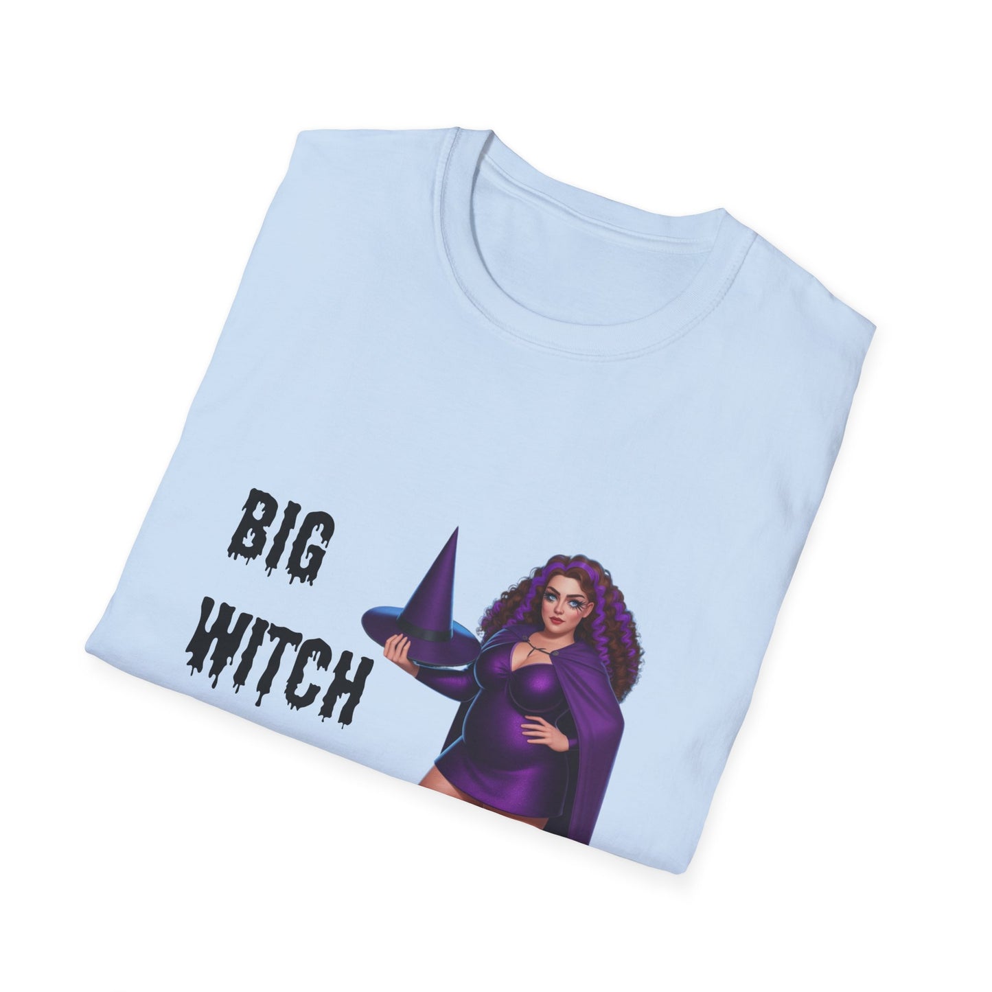 Big Witch Energy Unisex Softstyle T-Shirt, Witchy Tee, Halloween Shirt, Gift for Witches, Cozy Graphic Tee, Empowering Casual Wear