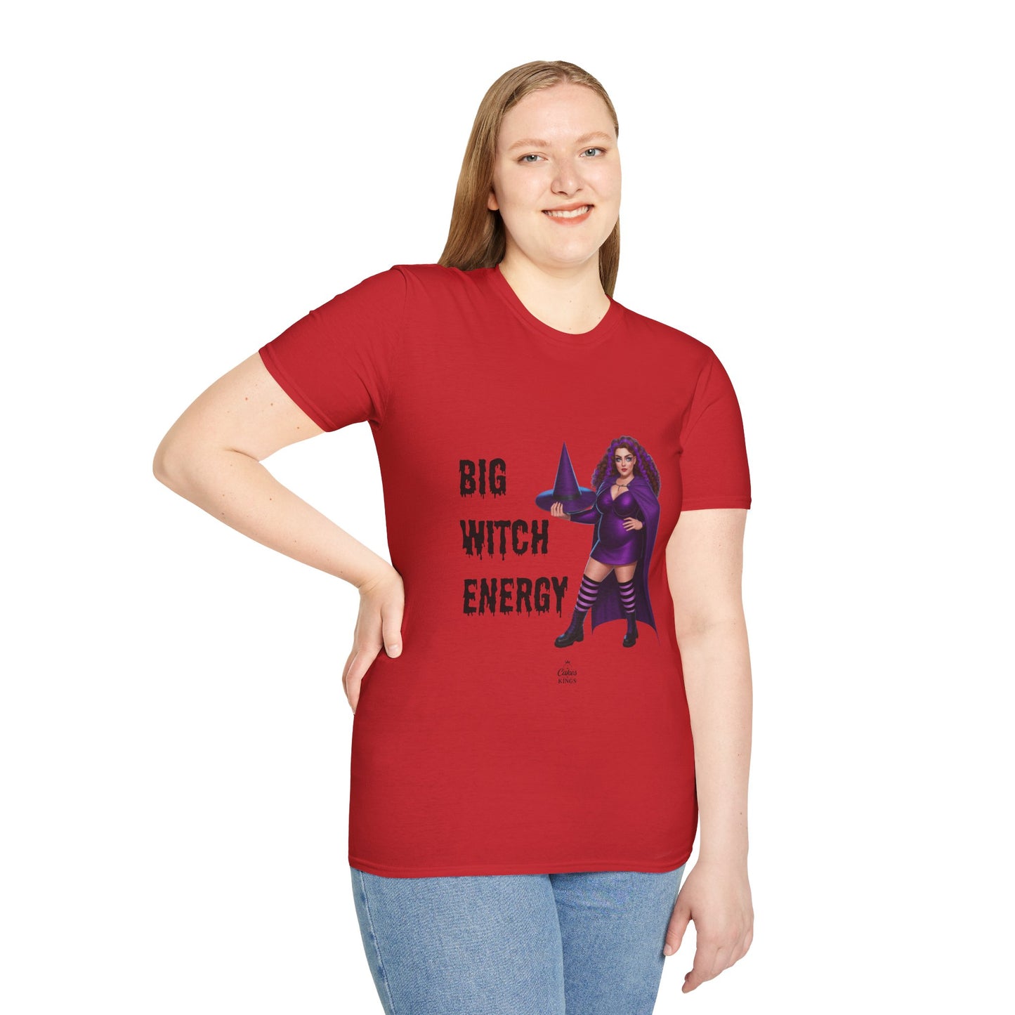 Big Witch Energy Unisex Softstyle T-Shirt, Witchy Tee, Halloween Shirt, Gift for Witches, Cozy Graphic Tee, Empowering Casual Wear