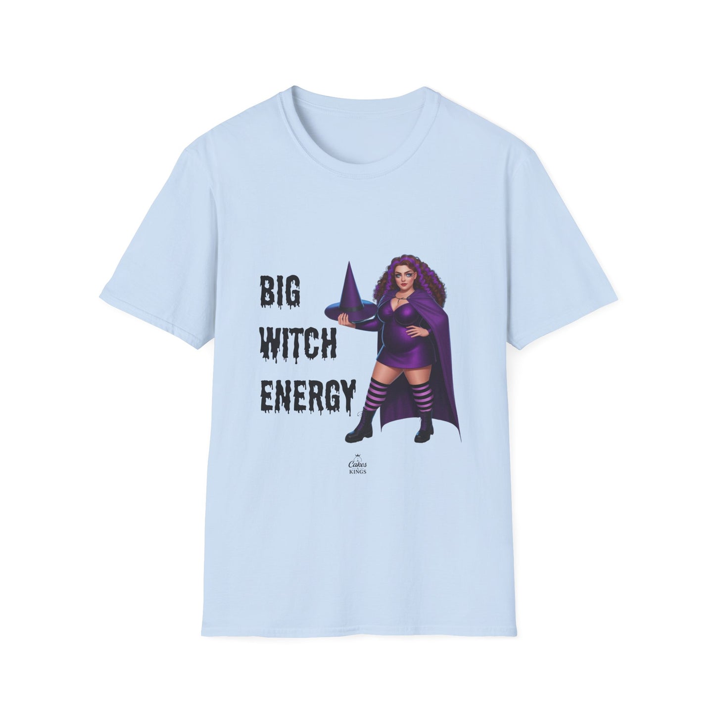 Big Witch Energy Unisex Softstyle T-Shirt, Witchy Tee, Halloween Shirt, Gift for Witches, Cozy Graphic Tee, Empowering Casual Wear