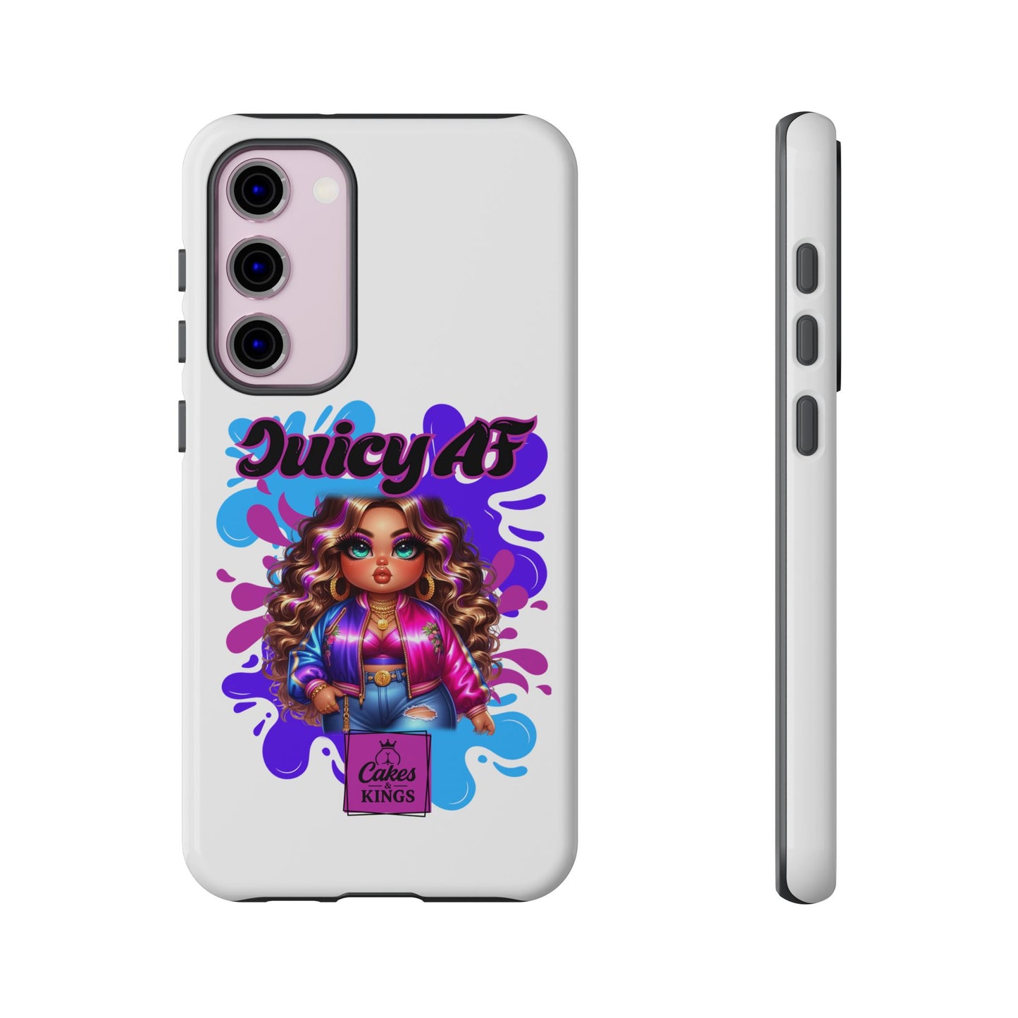 Juicy AF Phone Case, Trendy Phone Cover, Stylish Smartphone Accessory, Unique Gift for Her, Fun Pop Art Case