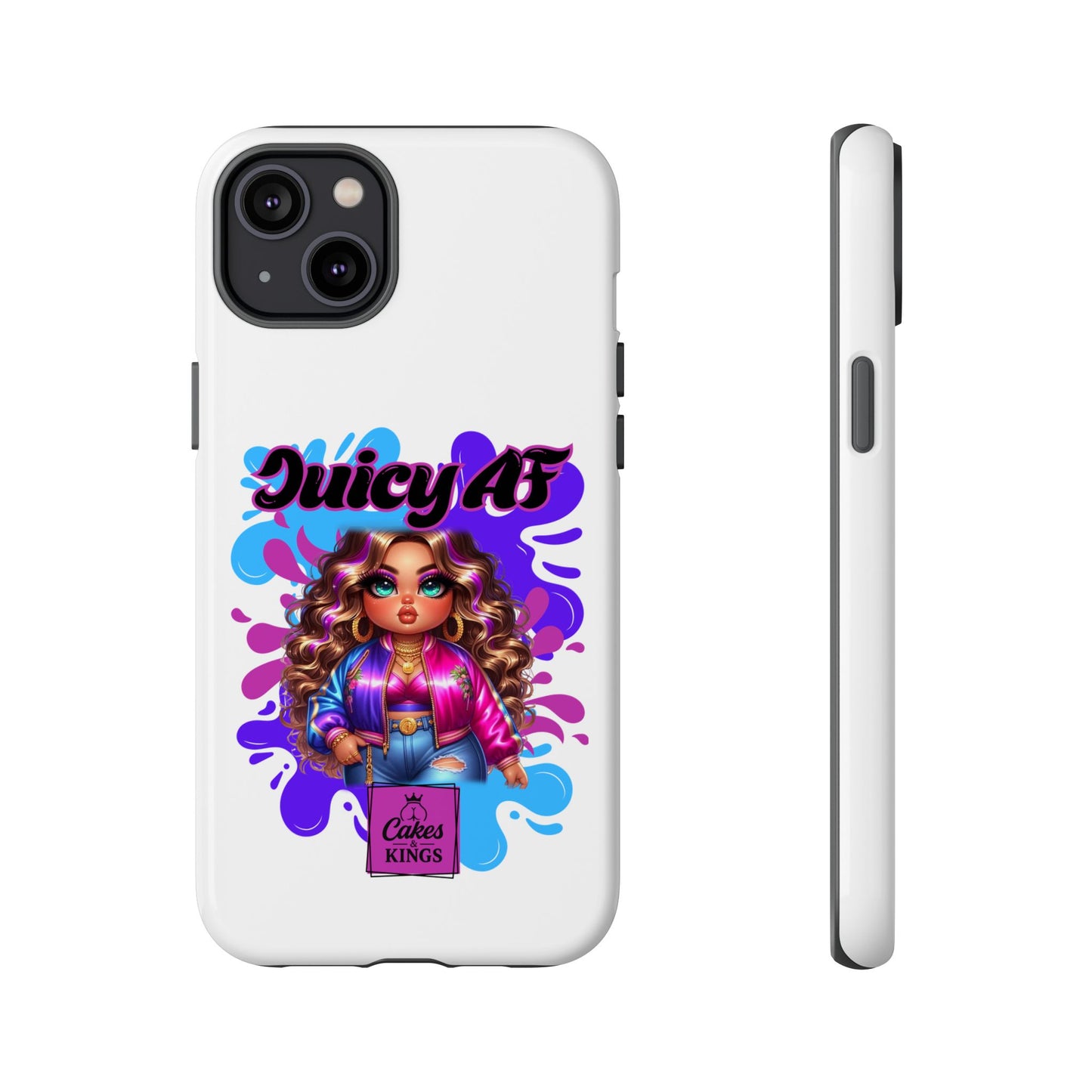 Juicy AF Phone Case, Trendy Phone Cover, Stylish Smartphone Accessory, Unique Gift for Her, Fun Pop Art Case